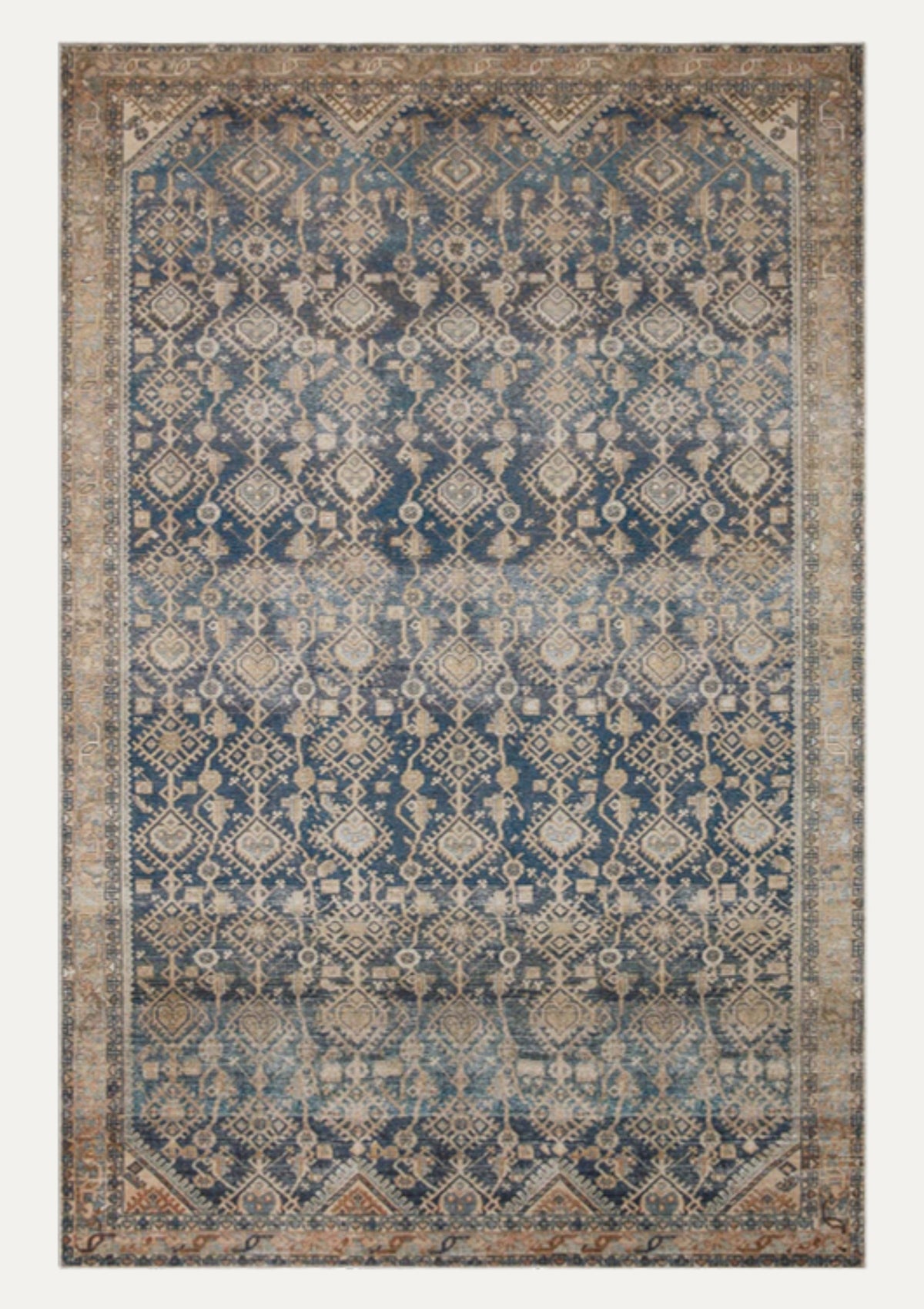 Lenna Indigo/Natural Rug | Magnolia Home by Joanna Gaines × Loloi