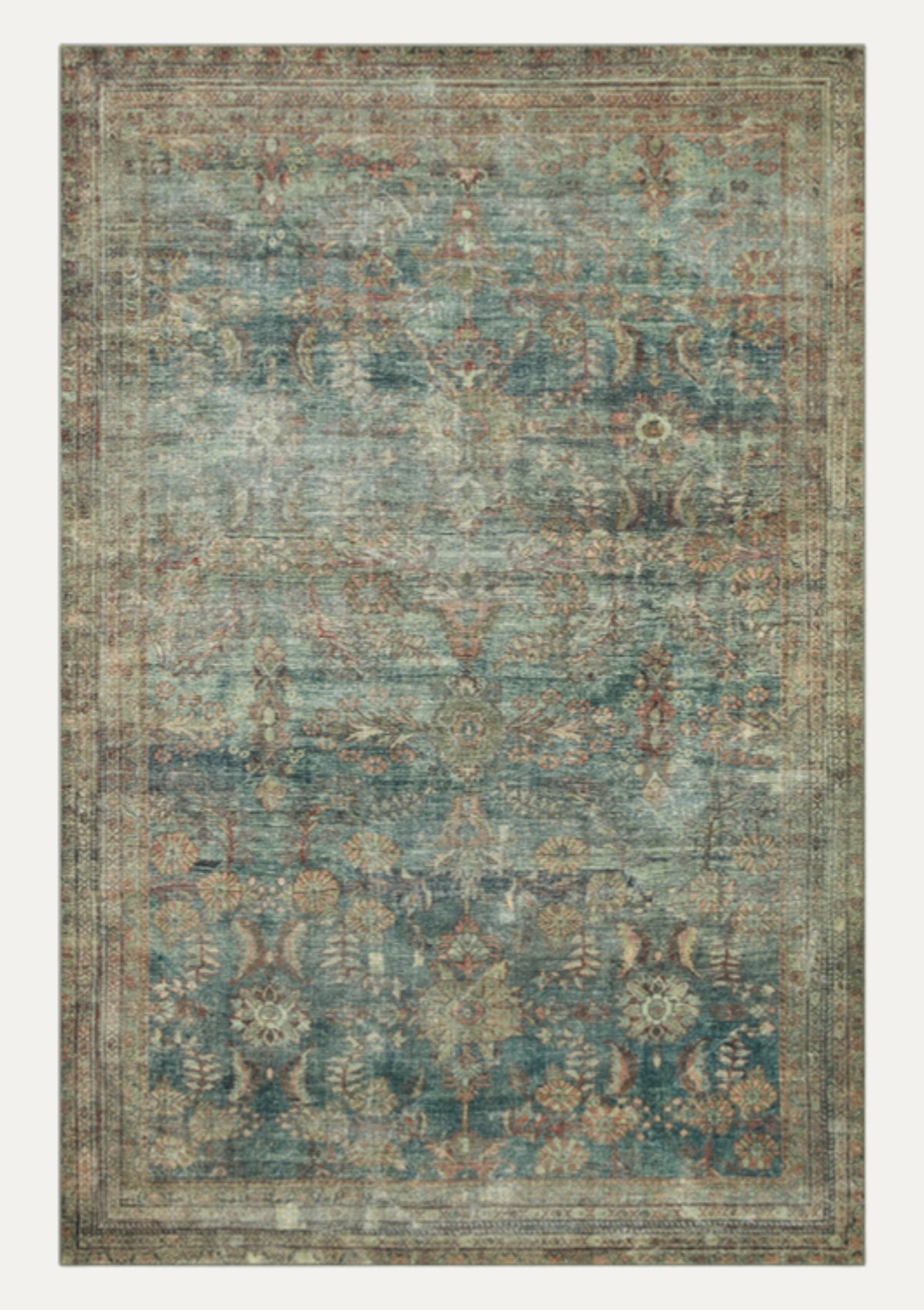 Banks Ocean/Spice Rug | Magnolia Home by Joanna Gaines × Loloi