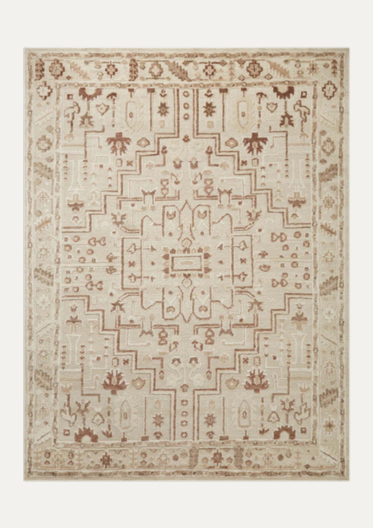 Ingrid Ivory/Earth Rug | Magnolia Home by Joanna Gaines × Loloi