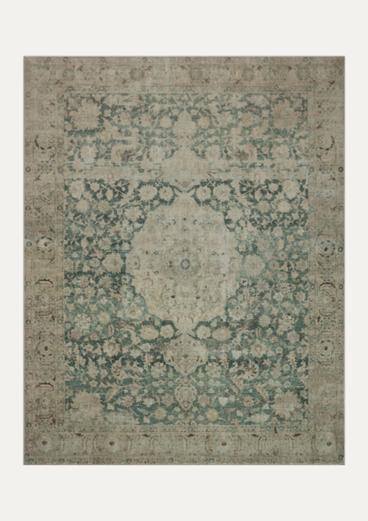 Sinclair Jade/Sand Rug | Magnolia Home by Joanna Gaines × Loloi
