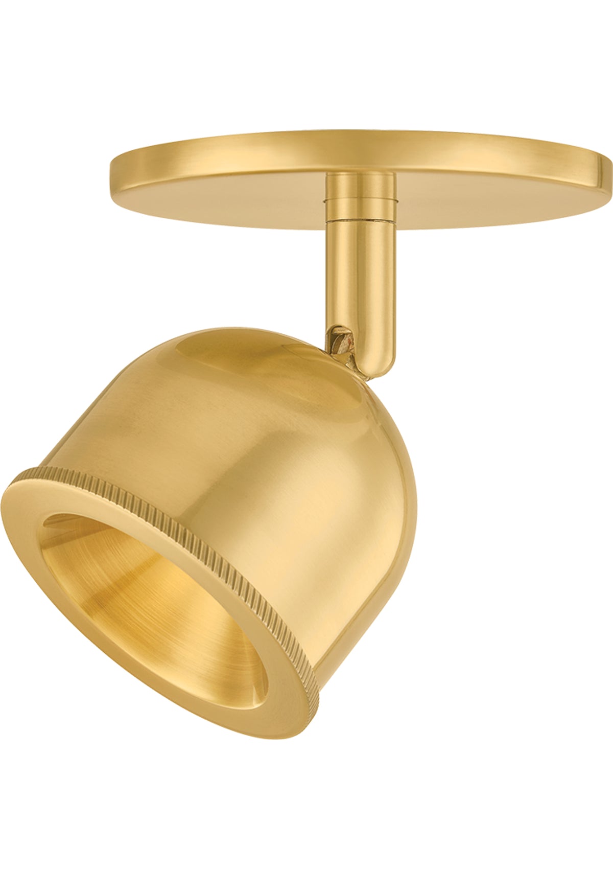 Tuthill Flush Mount – Aged Brass, 4.25" W