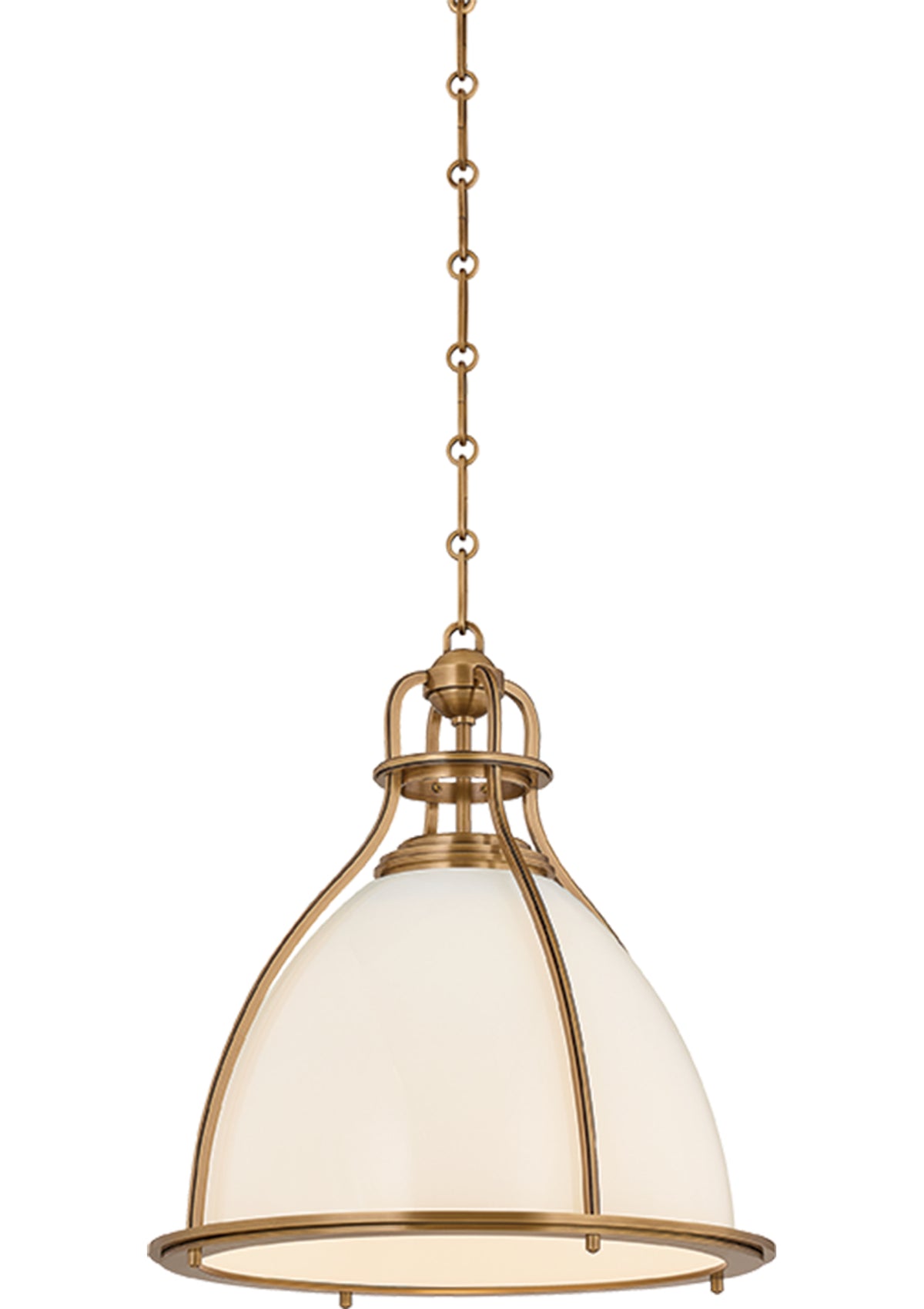 Airmont Pendant – Patina Brass, 14.5" W