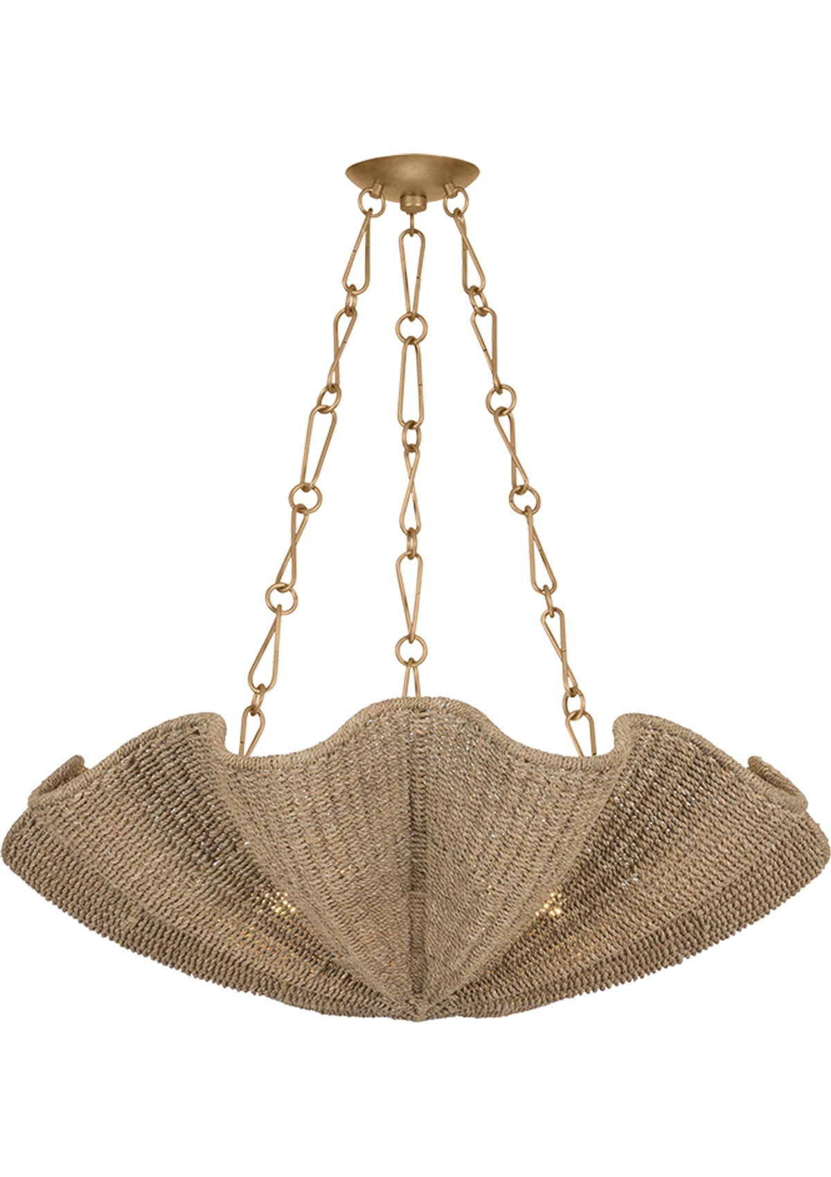 Bardonia Chandelier – Patina Gold Leaf, 36" W
