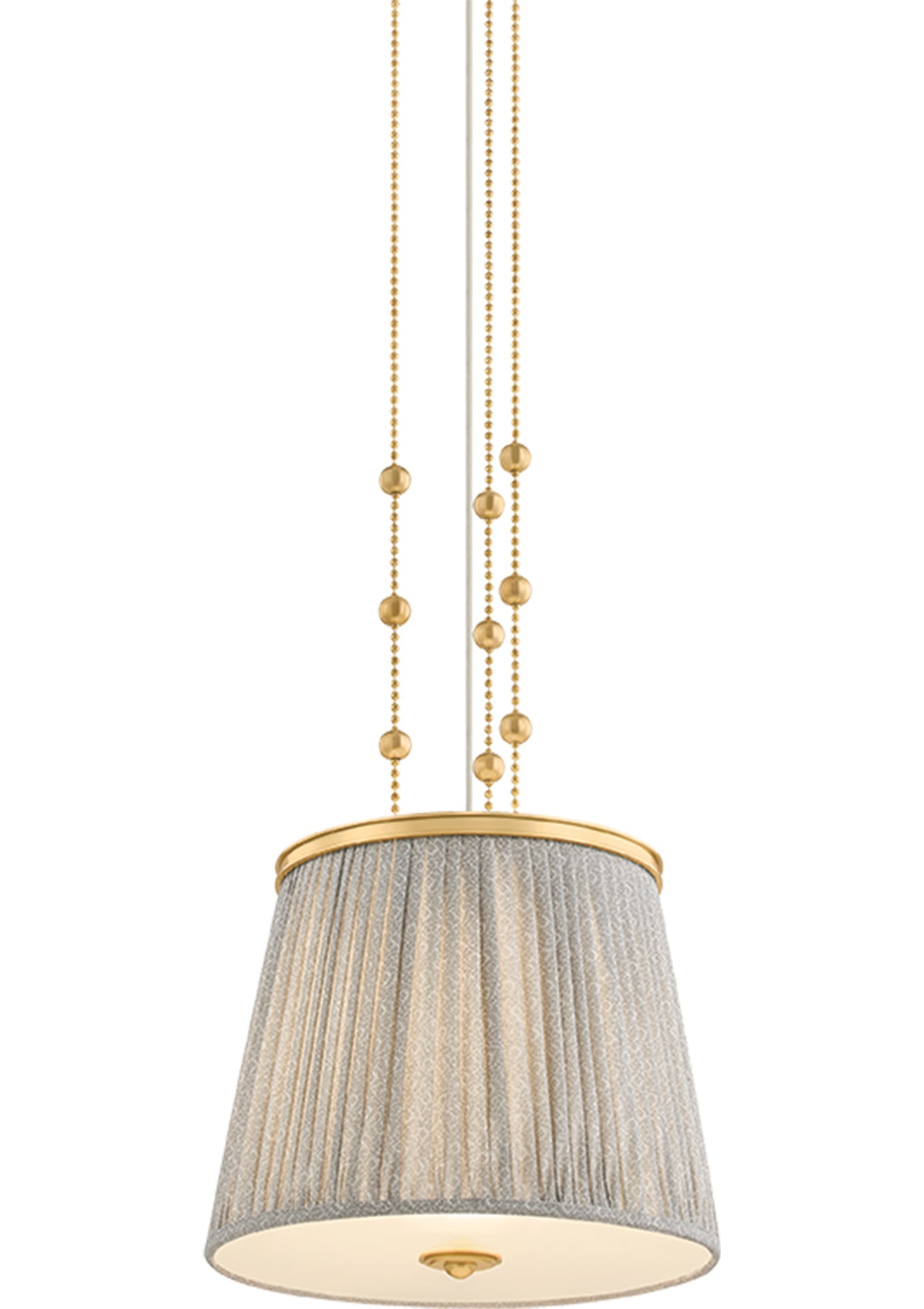 Valeria Pendant – Aged Brass, 18" W