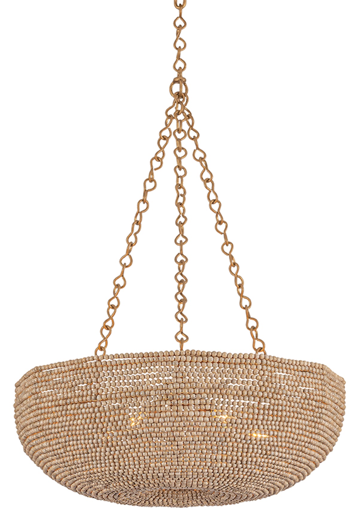 Oliverea Chandelier – Patina Gold Leaf, 24" W