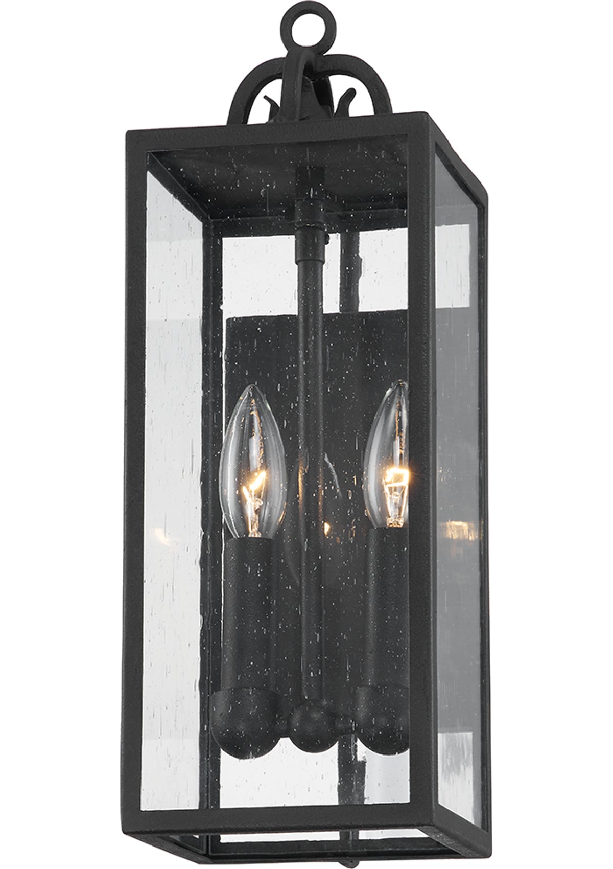 Caiden Exterior Wall Sconce – Forged Iron, 5.5" W