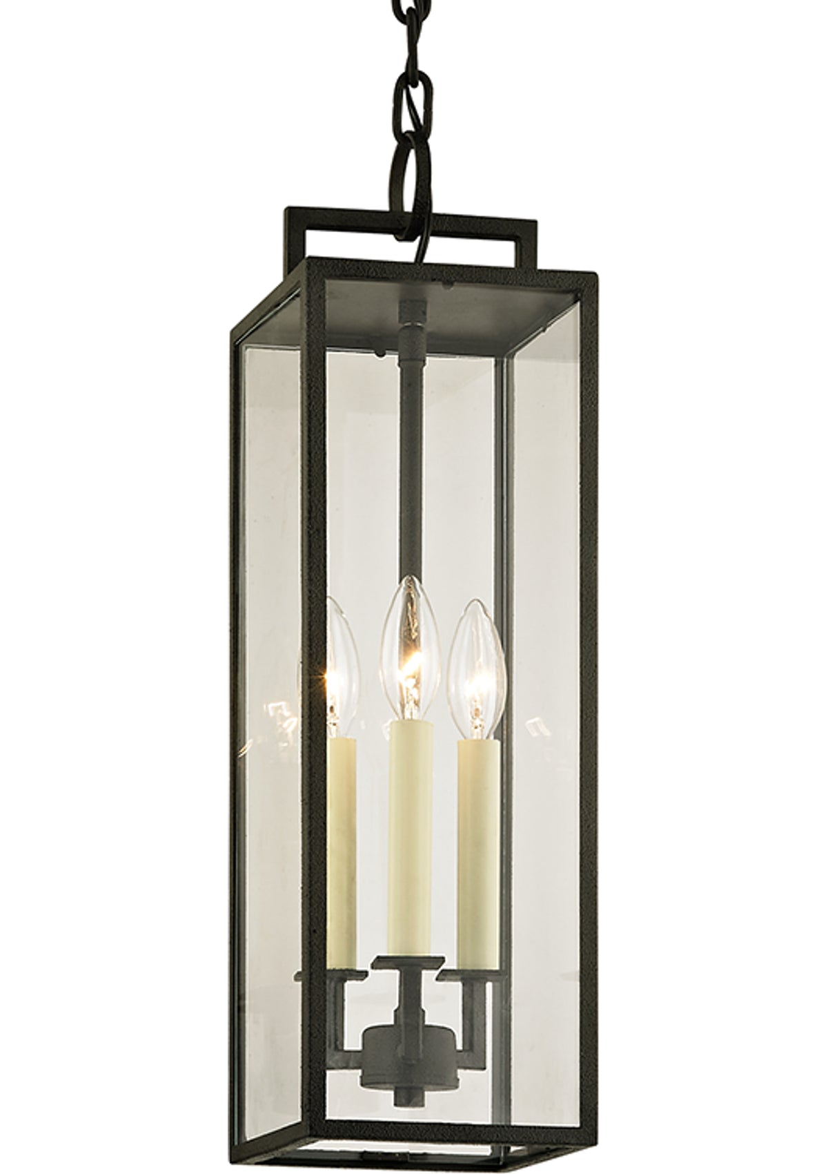 Beckham Exterior Lantern – Forged Iron, 6" W
