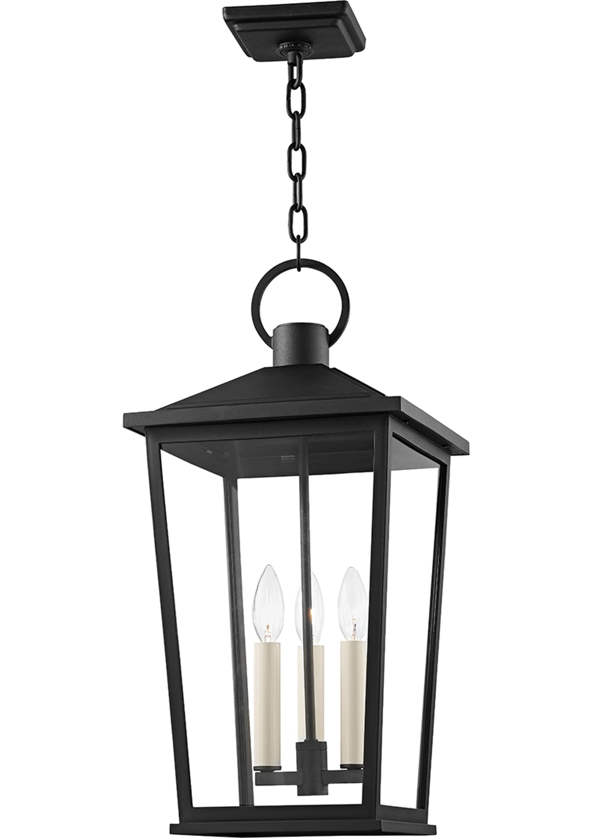 Soren Exterior Pendant – Texture Black, 11" W