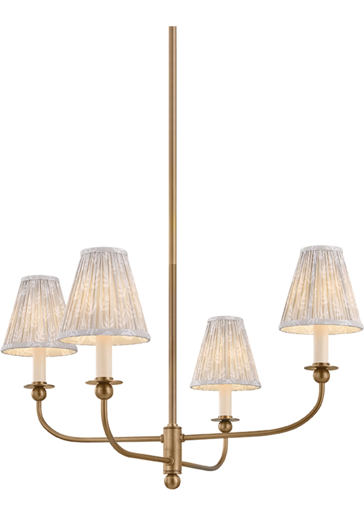 Ryle Chandelier – Patina Brass, 28" W
