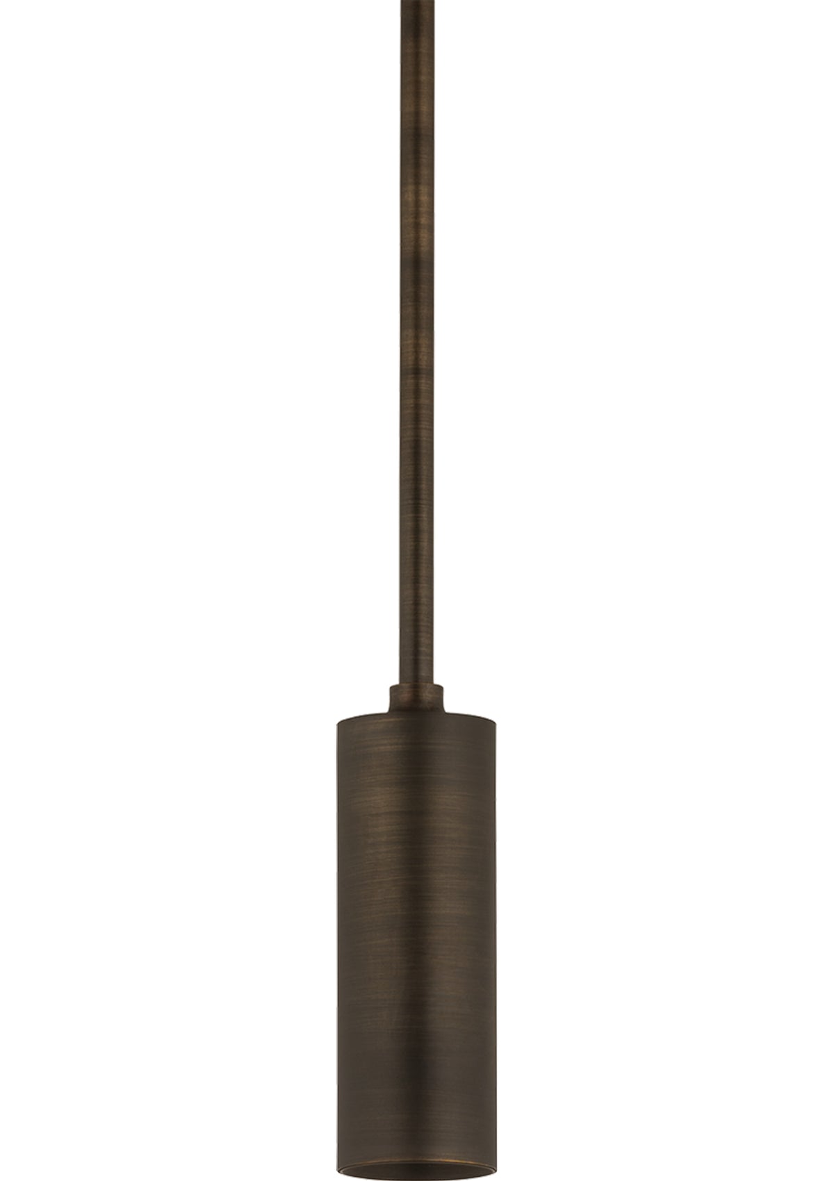 Luxe 2" Cylinder Pendant – Distressed Bronze, 2.5" W