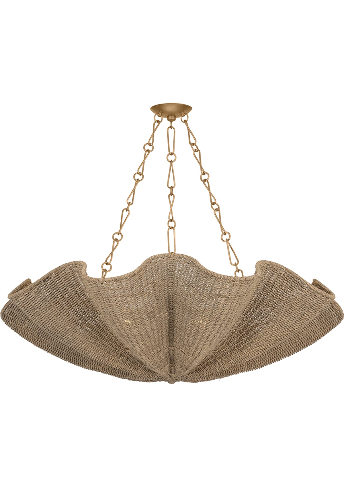 Bardonia Chandelier – Patina Gold Leaf, 48" W