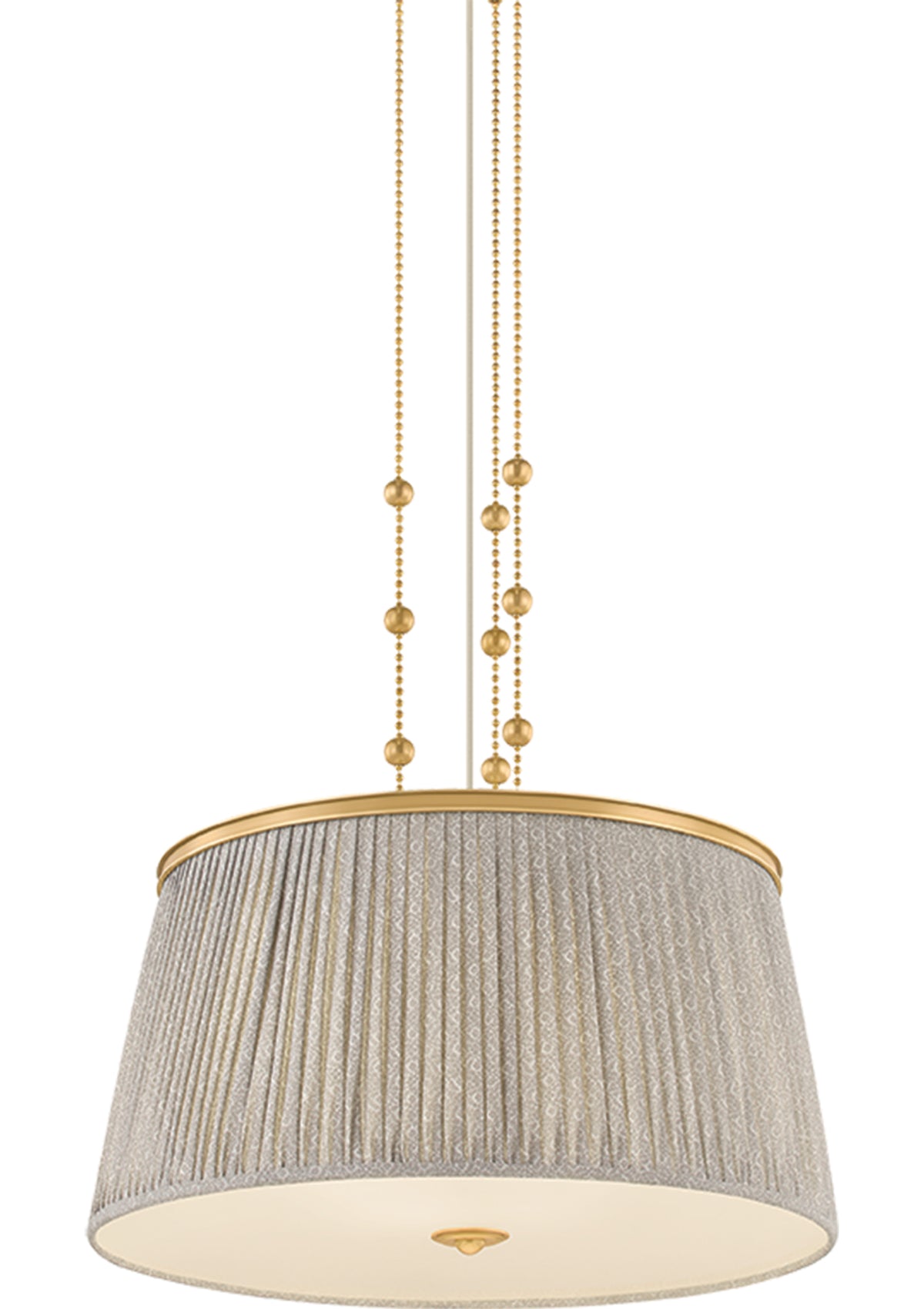 Valeria Pendant – Aged Brass, 28" W