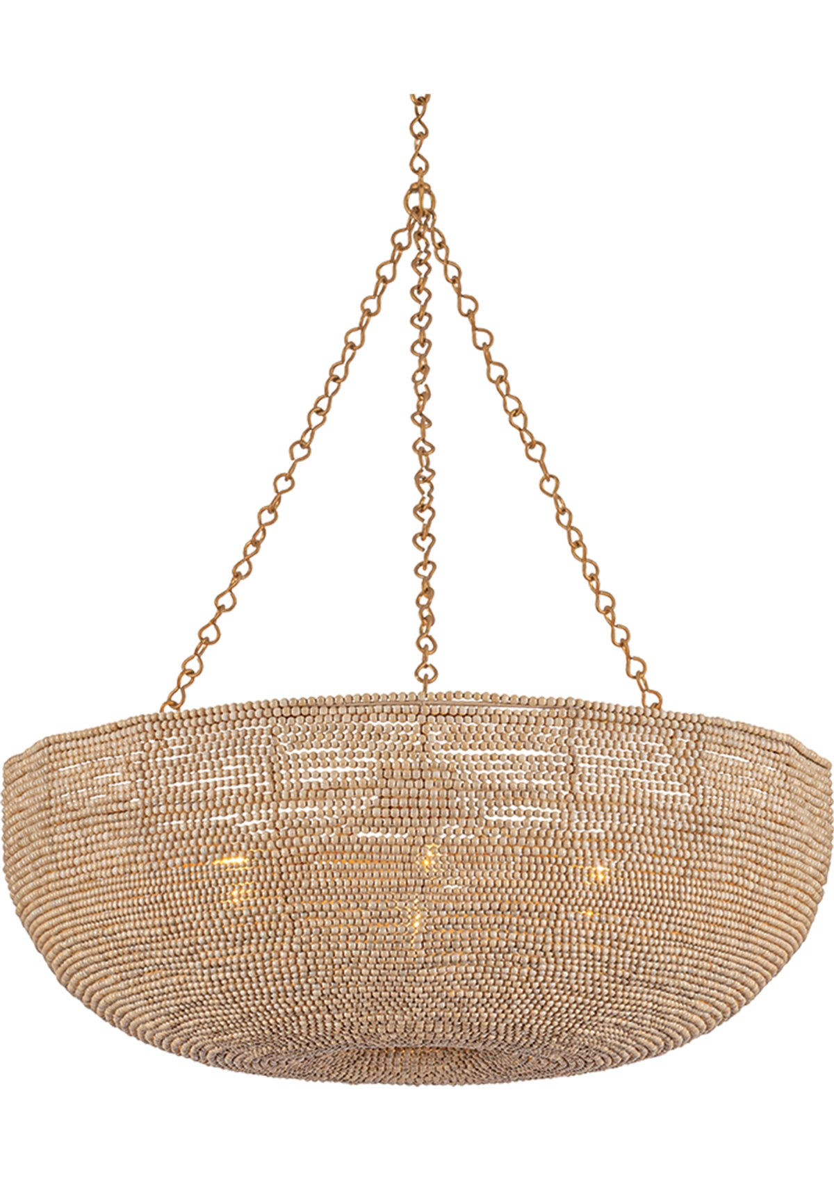 Oliverea Chandelier – Patina Gold Leaf, 36" W