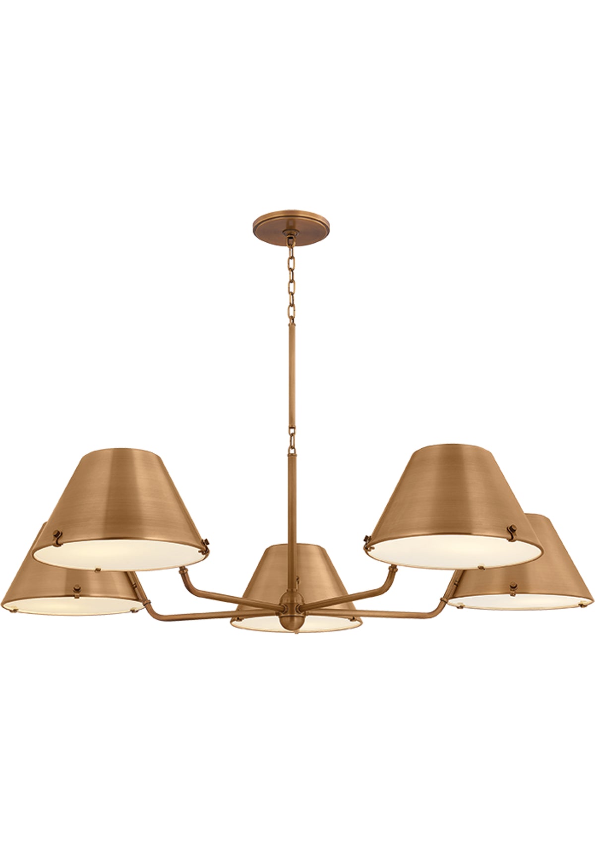 Tannersville Chandelier – Patina Brass, 46.25" W