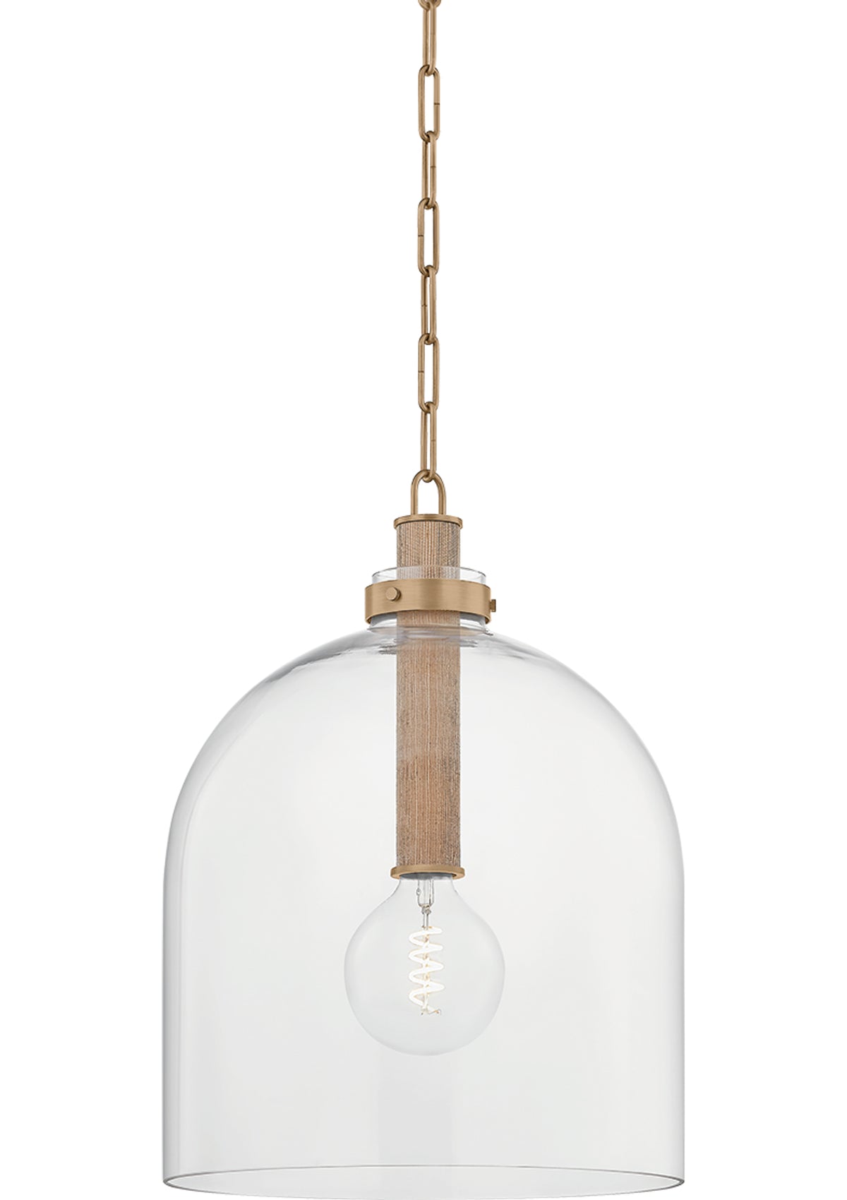 Kori Pendant – Patina Brass, 15.75" W