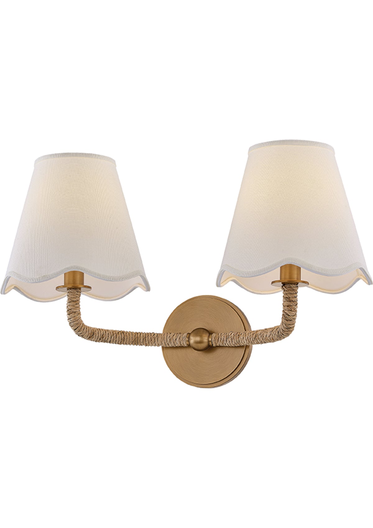 Olia Wall Sconce – Patina Brass, 18.25" W