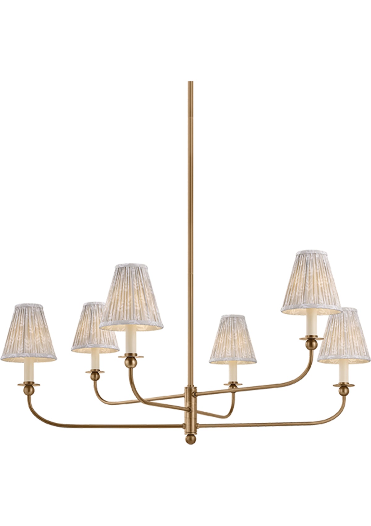 Ryle Chandelier – Patina Brass, 40" W
