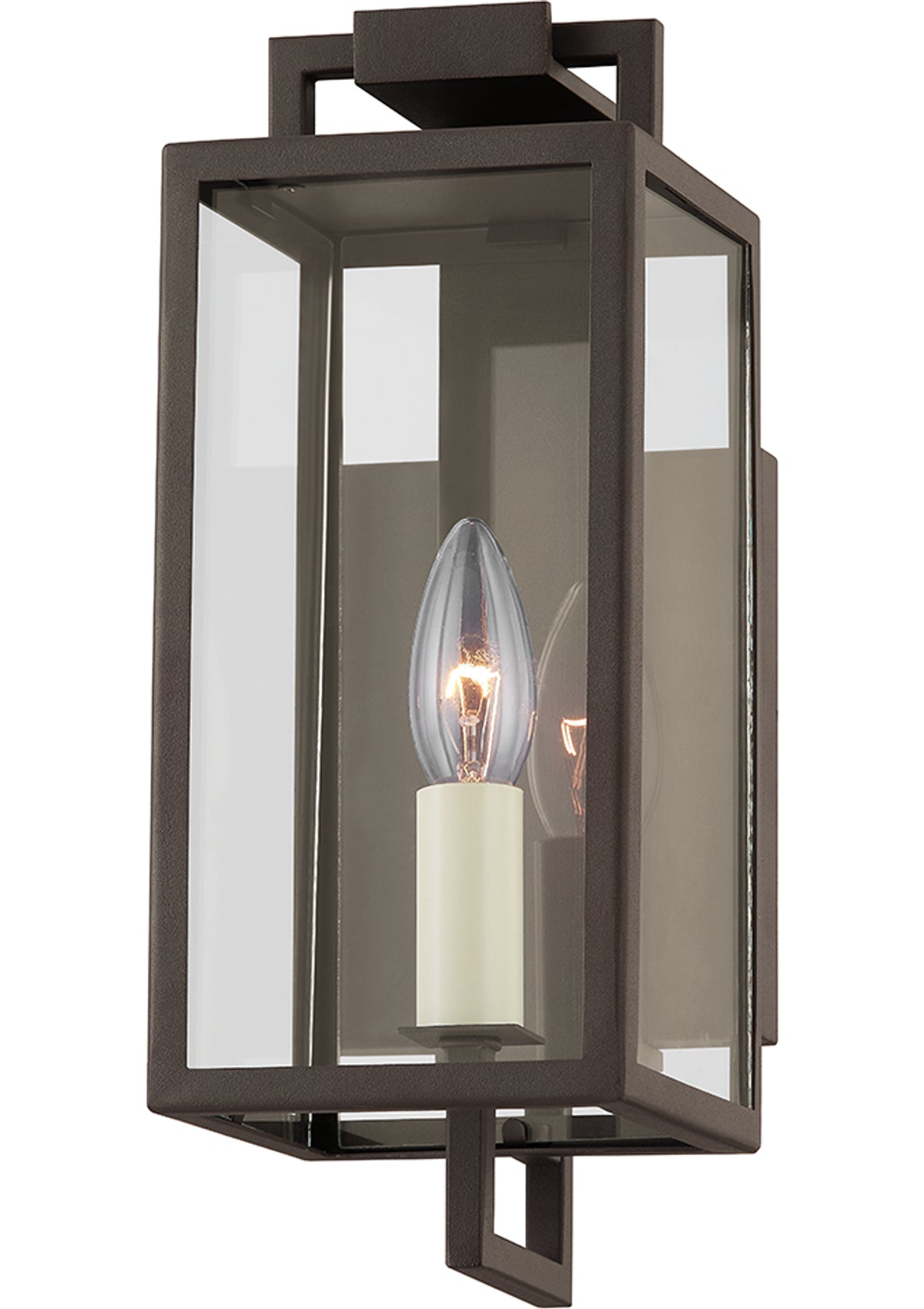 Beckham Exterior Wall Sconce – Textured Bronze, 4.75" W x 12" H