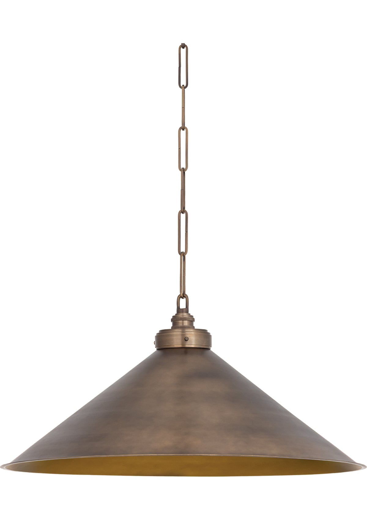 Euclid Pendant – Vintage Brass, 30" W