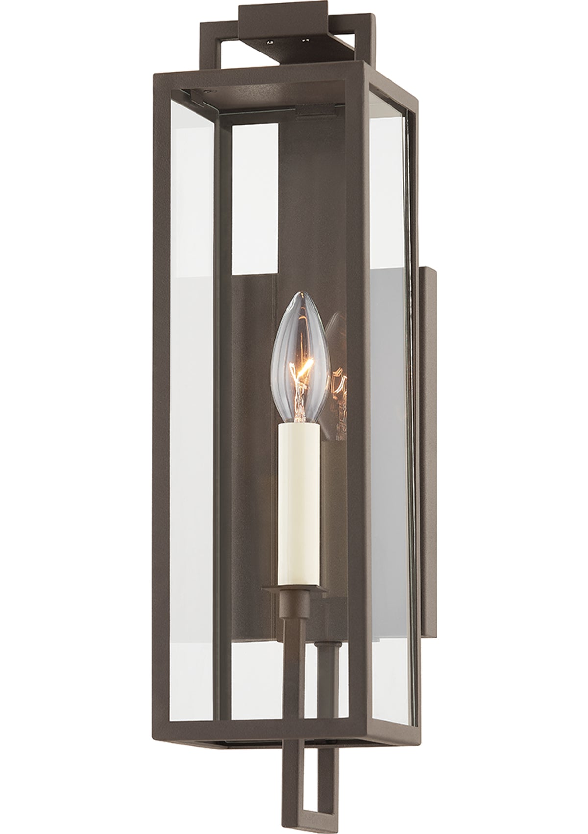 Beckham Exterior Wall Sconce – Textured Bronze, 4.75" W x 16.5" H