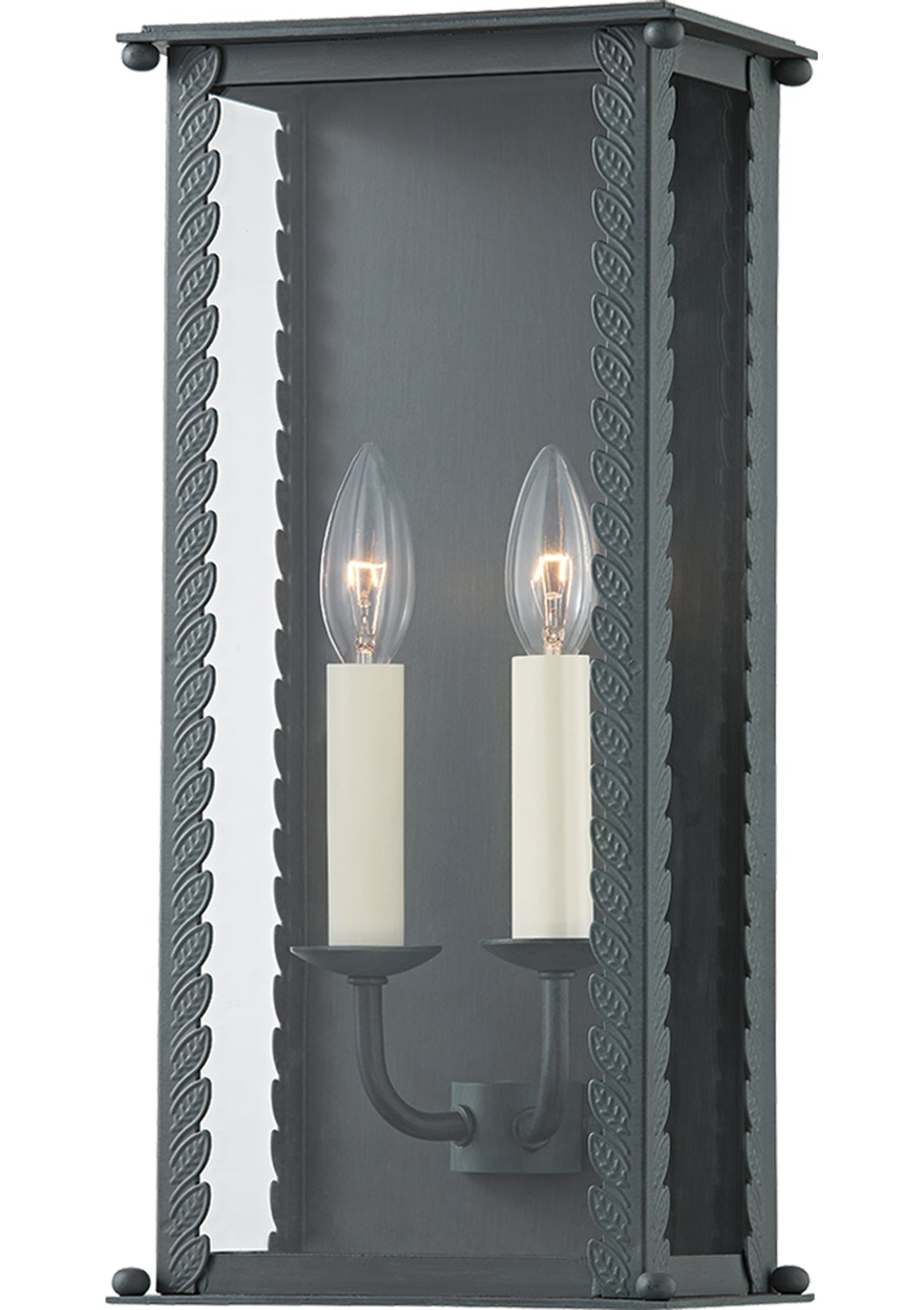 Zuma Exterior Wall Sconce – Verdigris, 7.75" W