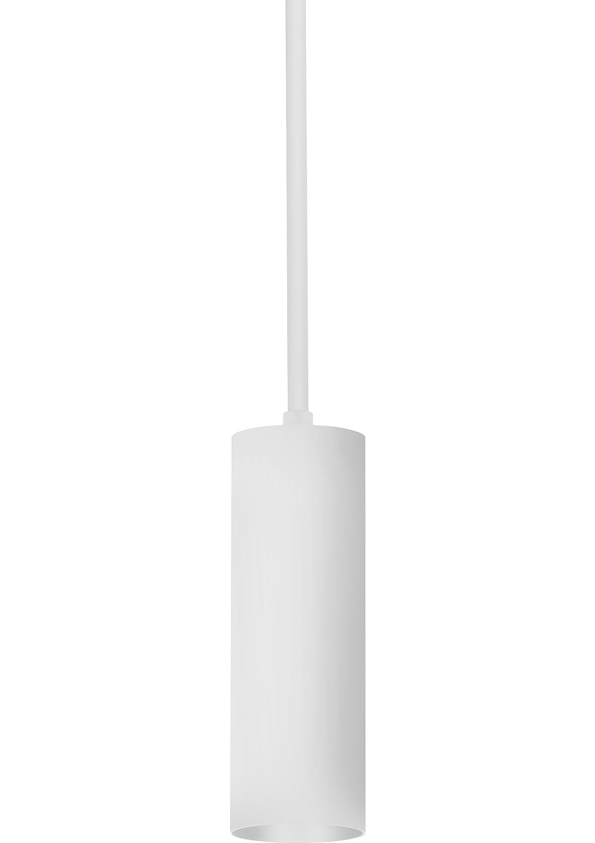Luxe 3" Cylinder Pendant – Semi Gloss White, 3.5" W