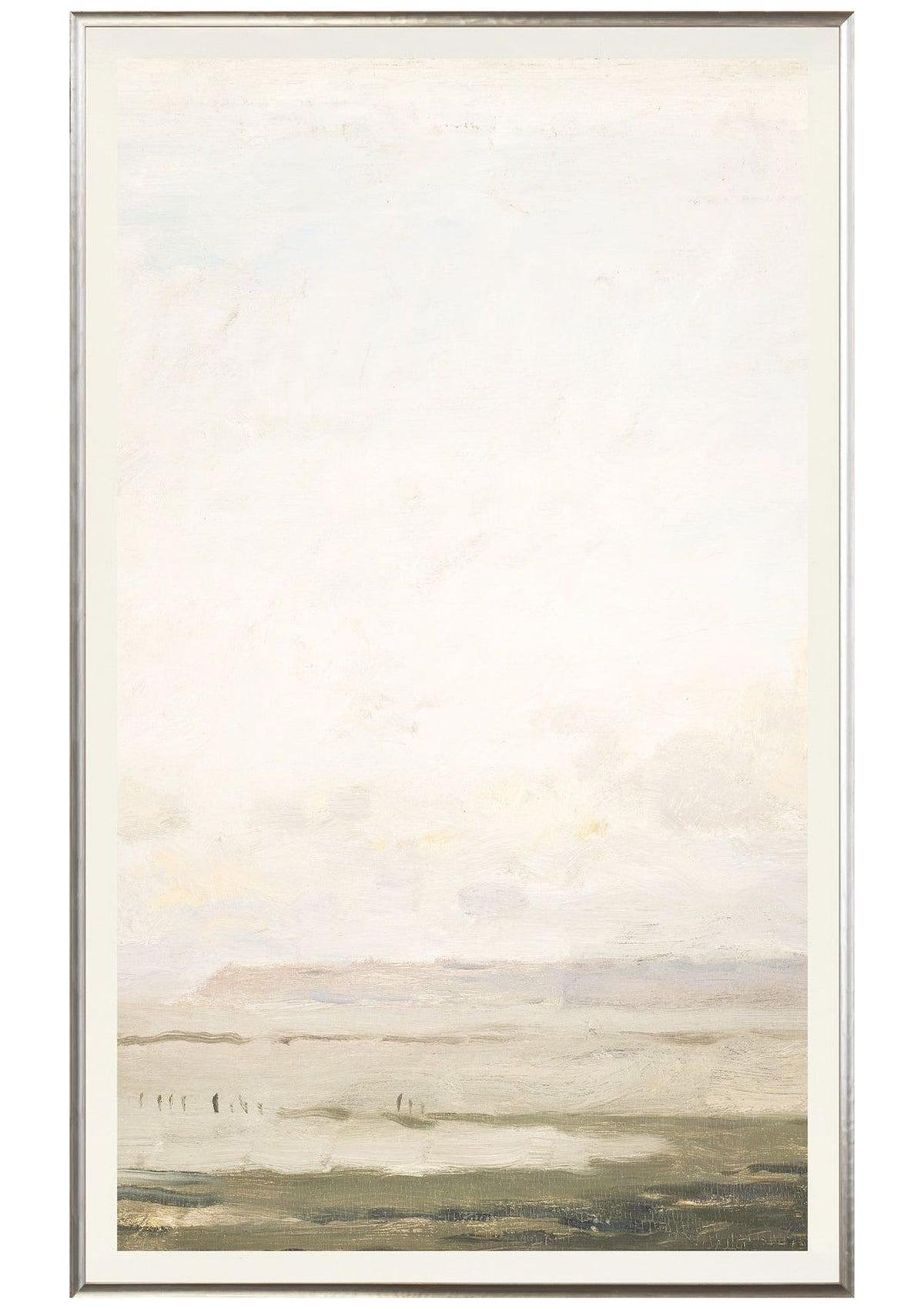 Sunset Tides – White Oak Frame – Centre Panel