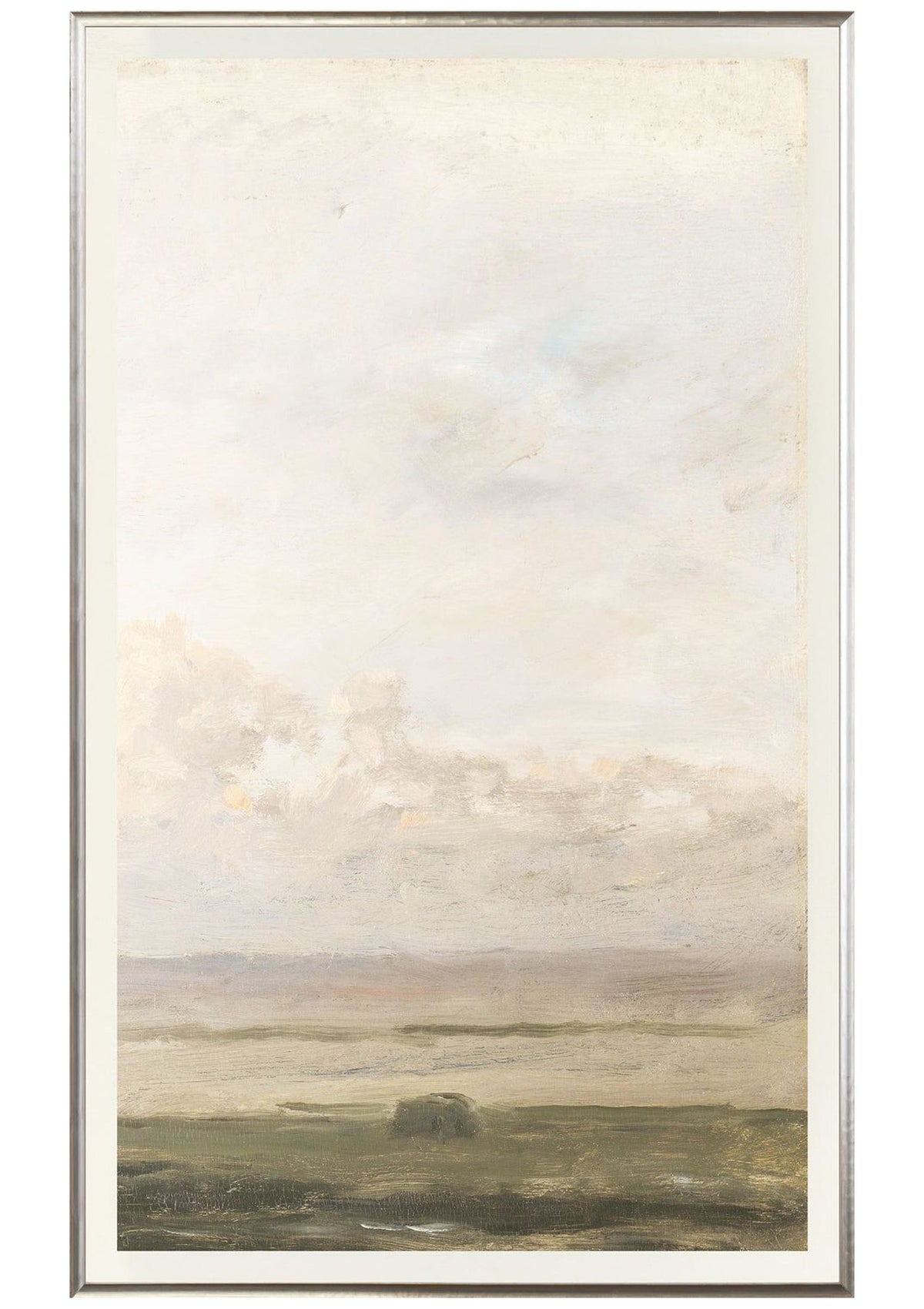 Sunset Tides – White Oak Frame – Right Panel