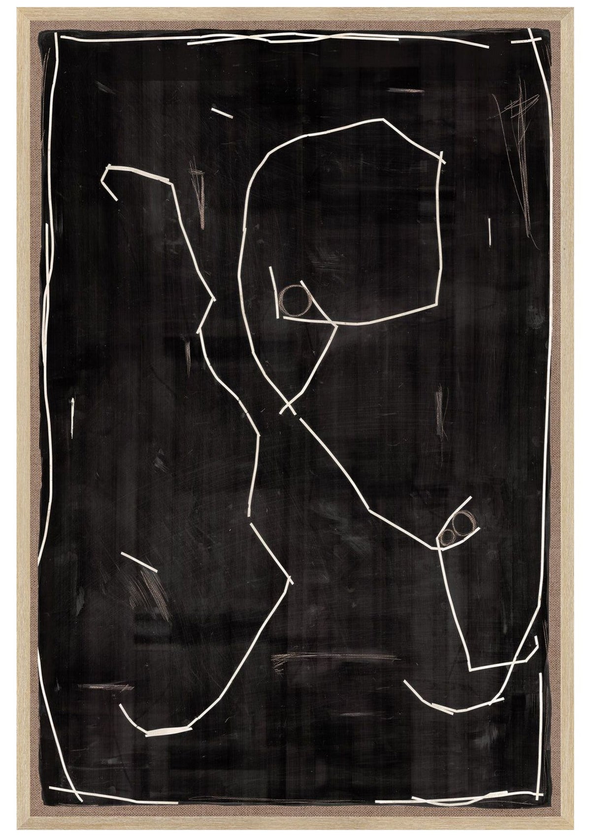 Winding Lines Collection - Mocha – Winding Lines II - Mocha / Small Glass Framed