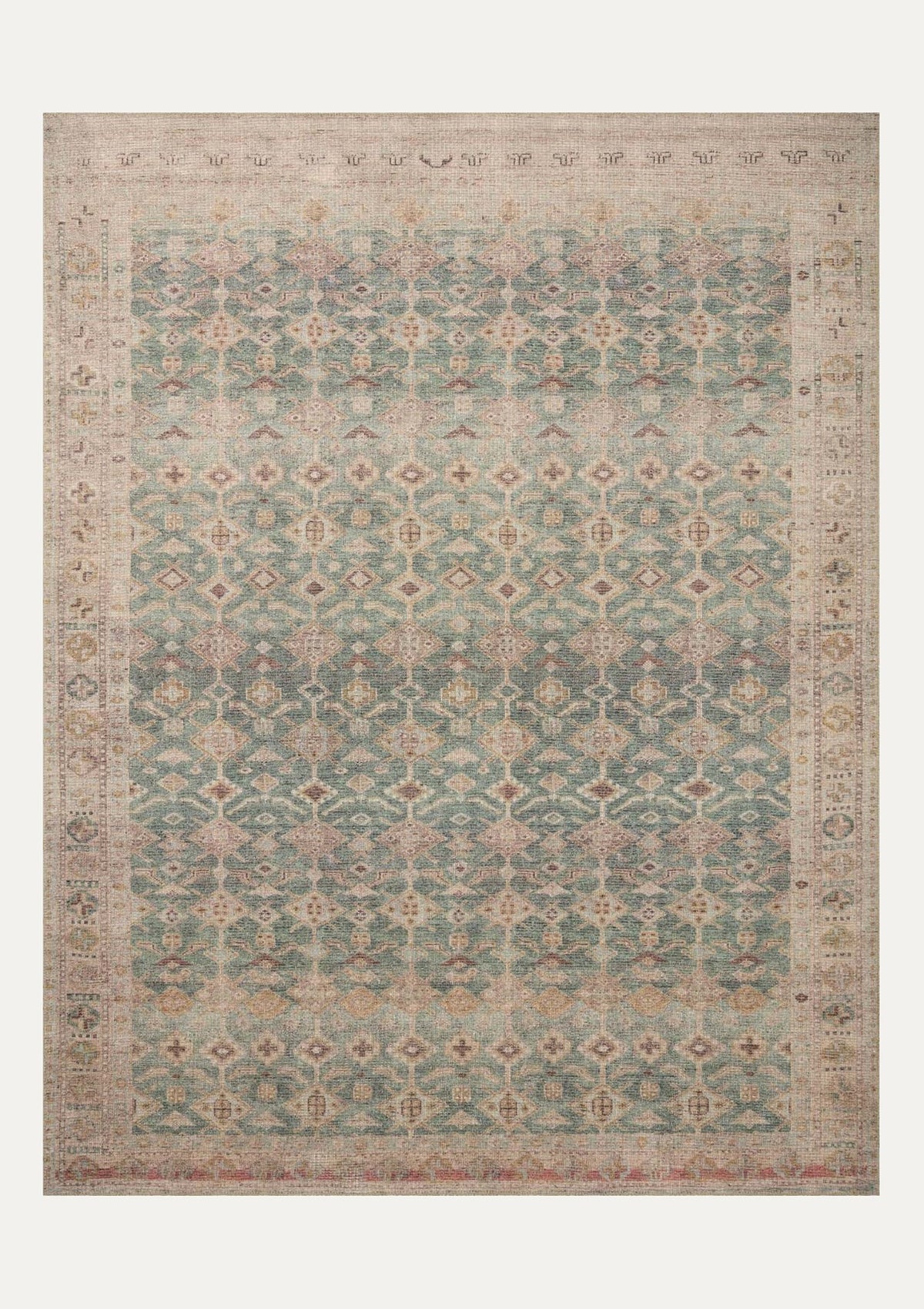 Aubrey Aqua/Sand Rug