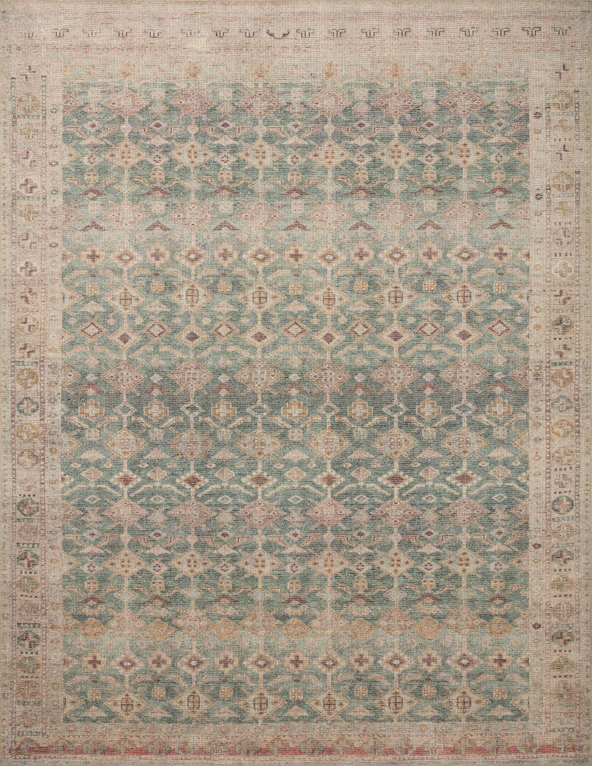 Aubrey Aqua/Sand Rug