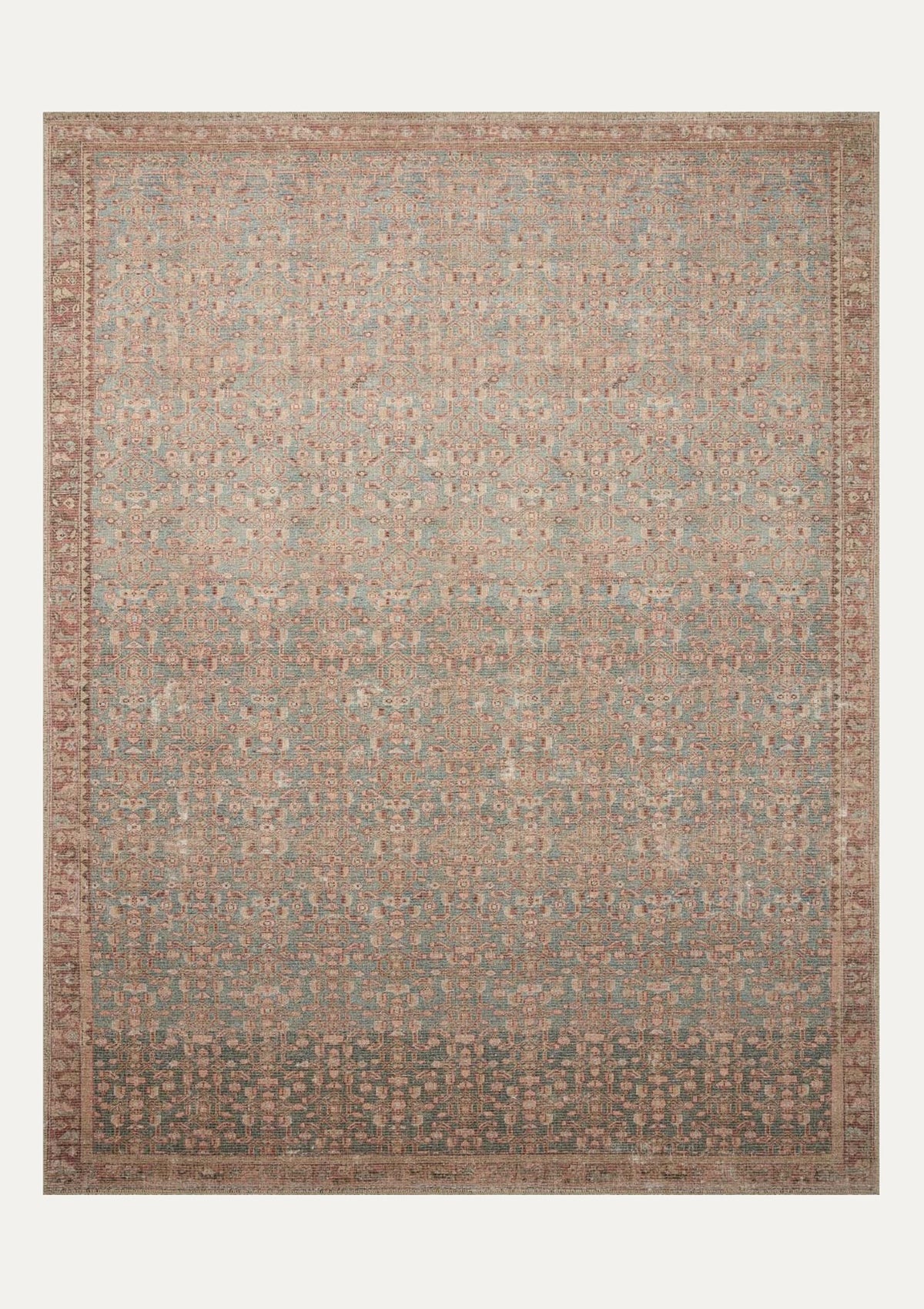 Aubrey Blue/Terracotta Rug