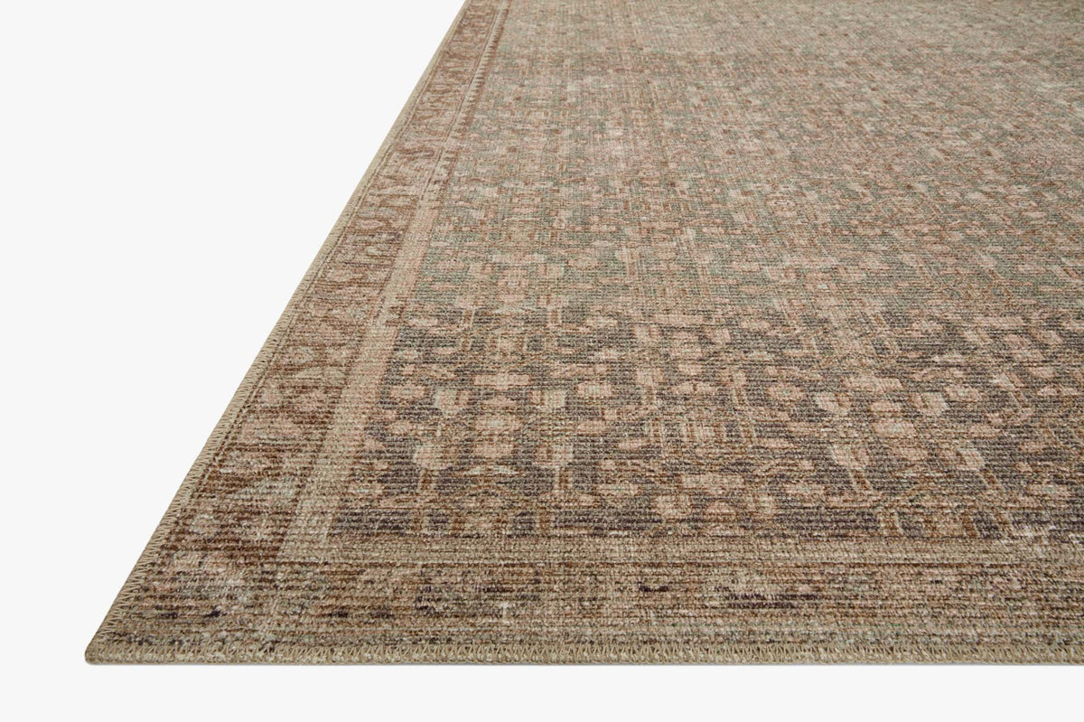 Aubrey Sage/Bark Rug – corner detail
