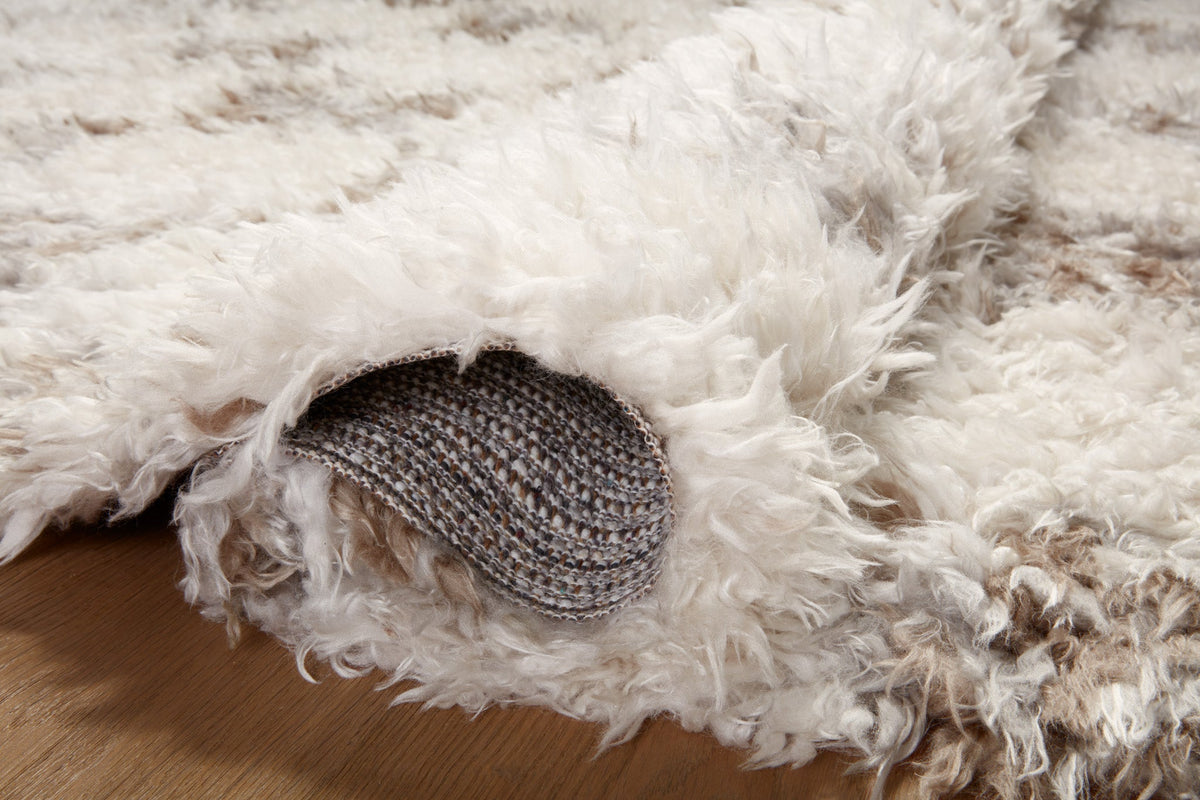 Amira Ivory Pebble Rug – detail