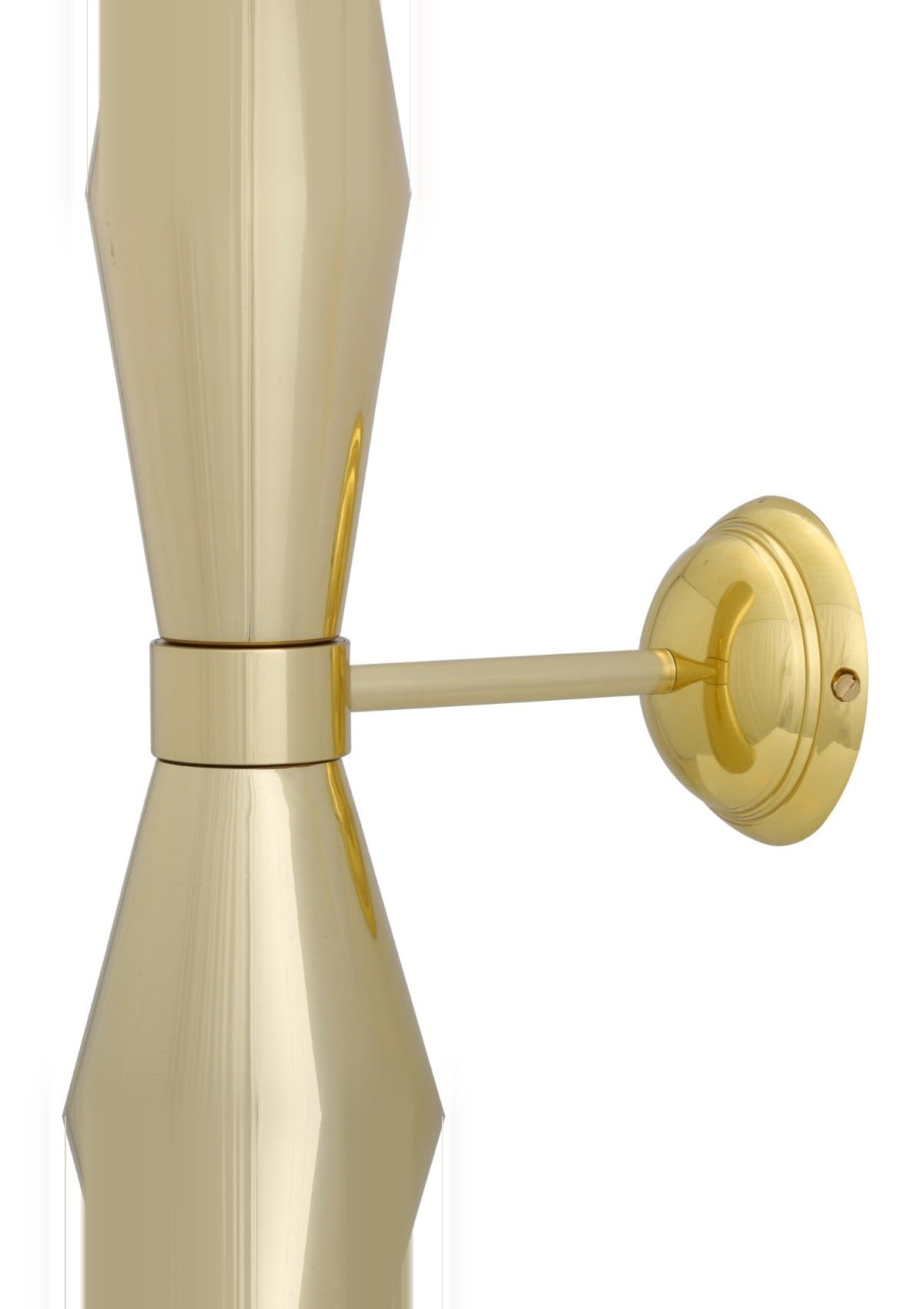 Amias Mid-Century Double Brass Cone Wall Sconce – Polished Brass