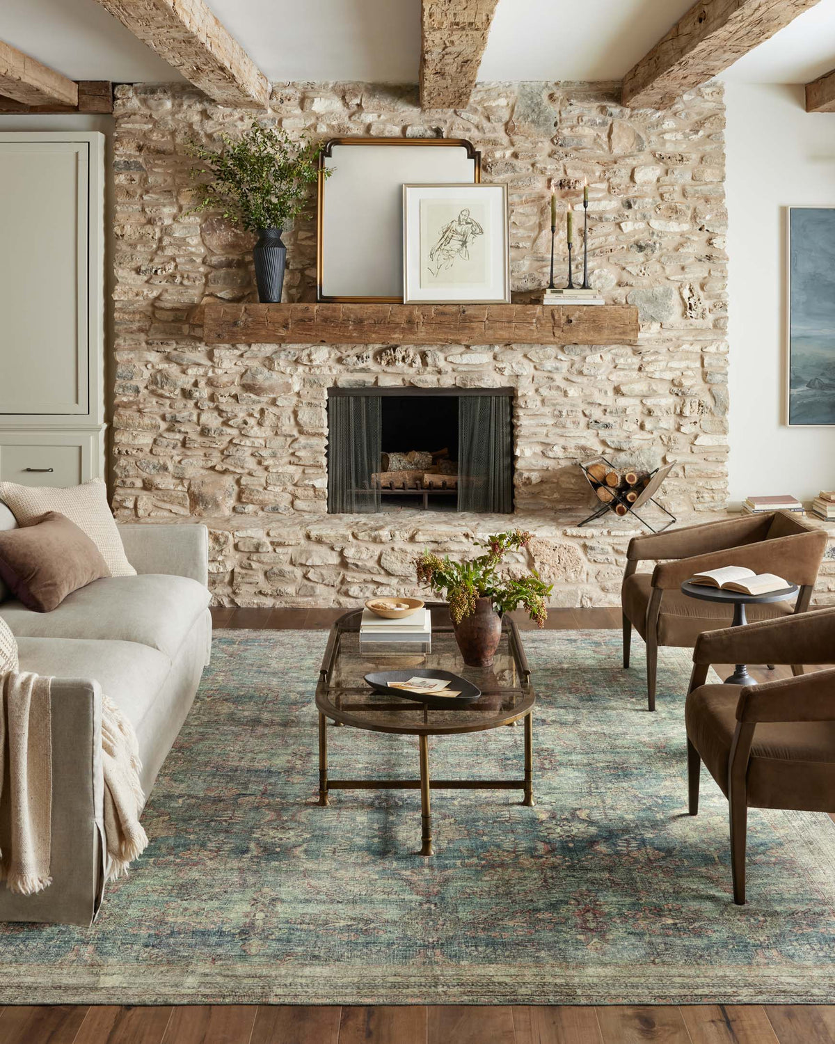 Banks Ocean/Spice Rug – room scene