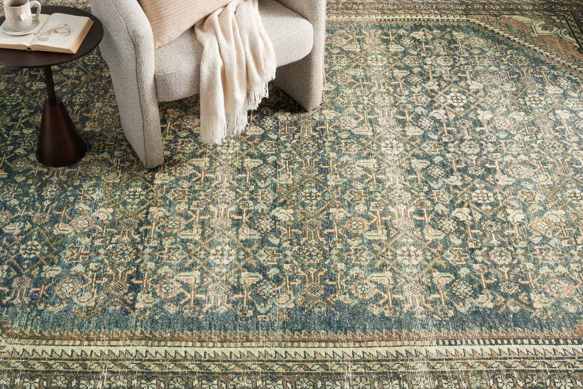 Banks Denim/Clay Rug – detail