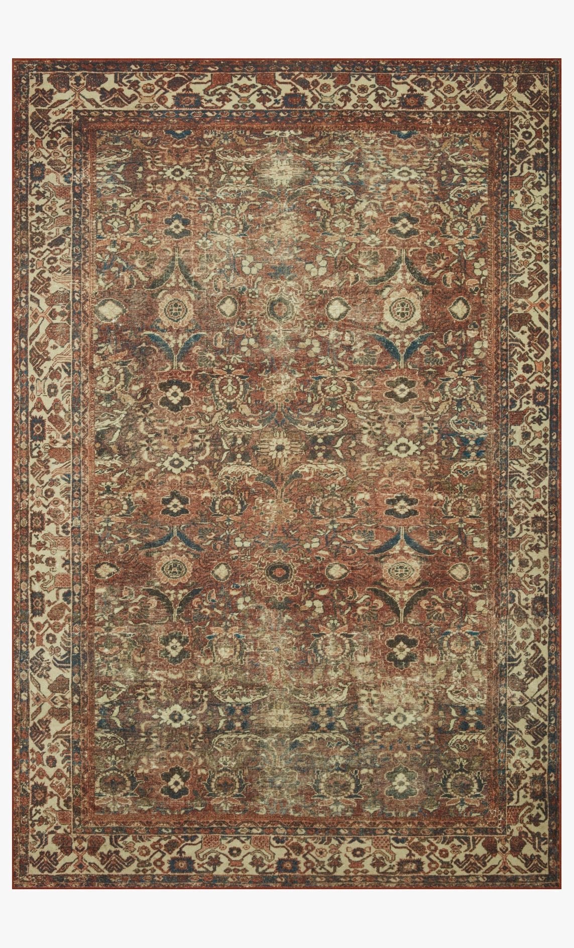 Banks Brick/Ivory Rug