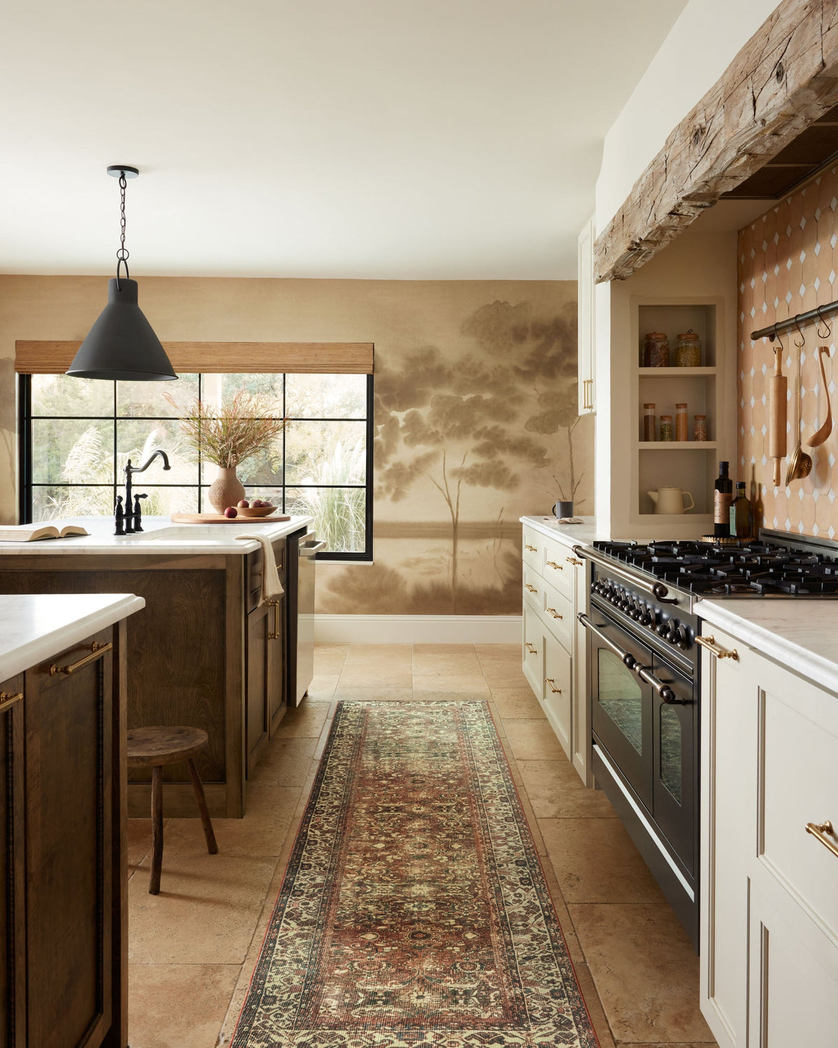 Banks Brick/Ivory Rug – room scene
