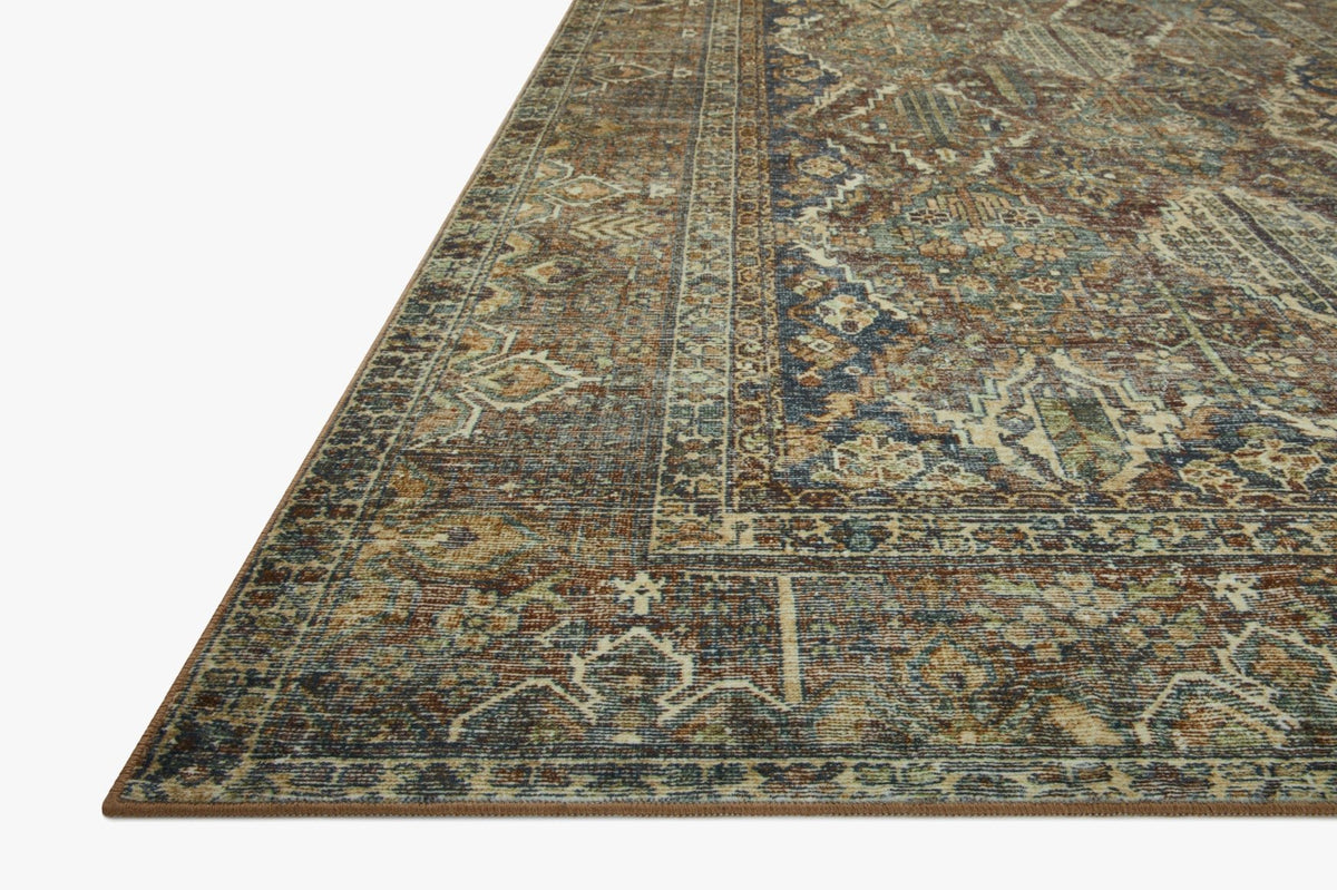 Banks Spice/Blue Rug – corner detail