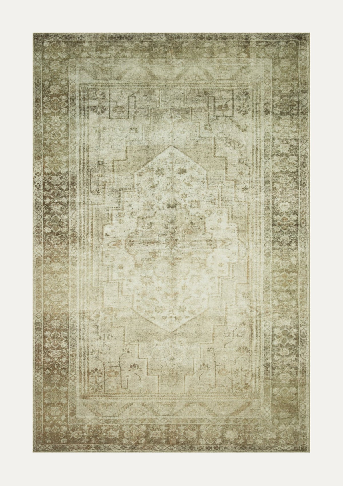 Banks Natural/Granite Rug | Magnolia Home by Joanna Gaines × Loloi