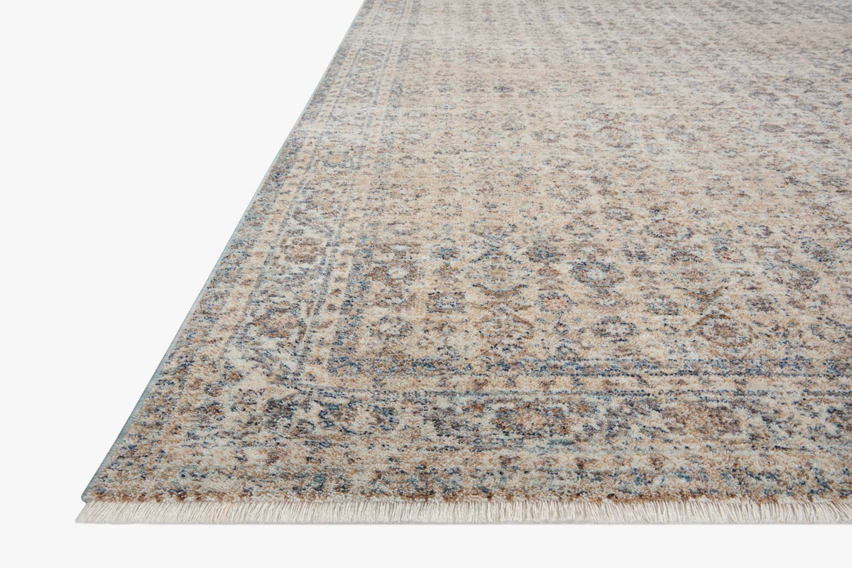 Blake Beige Denim Rug – corner detail