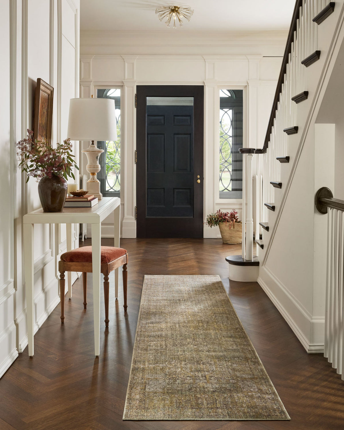 Bradbury Dove/Gold Rug – detail