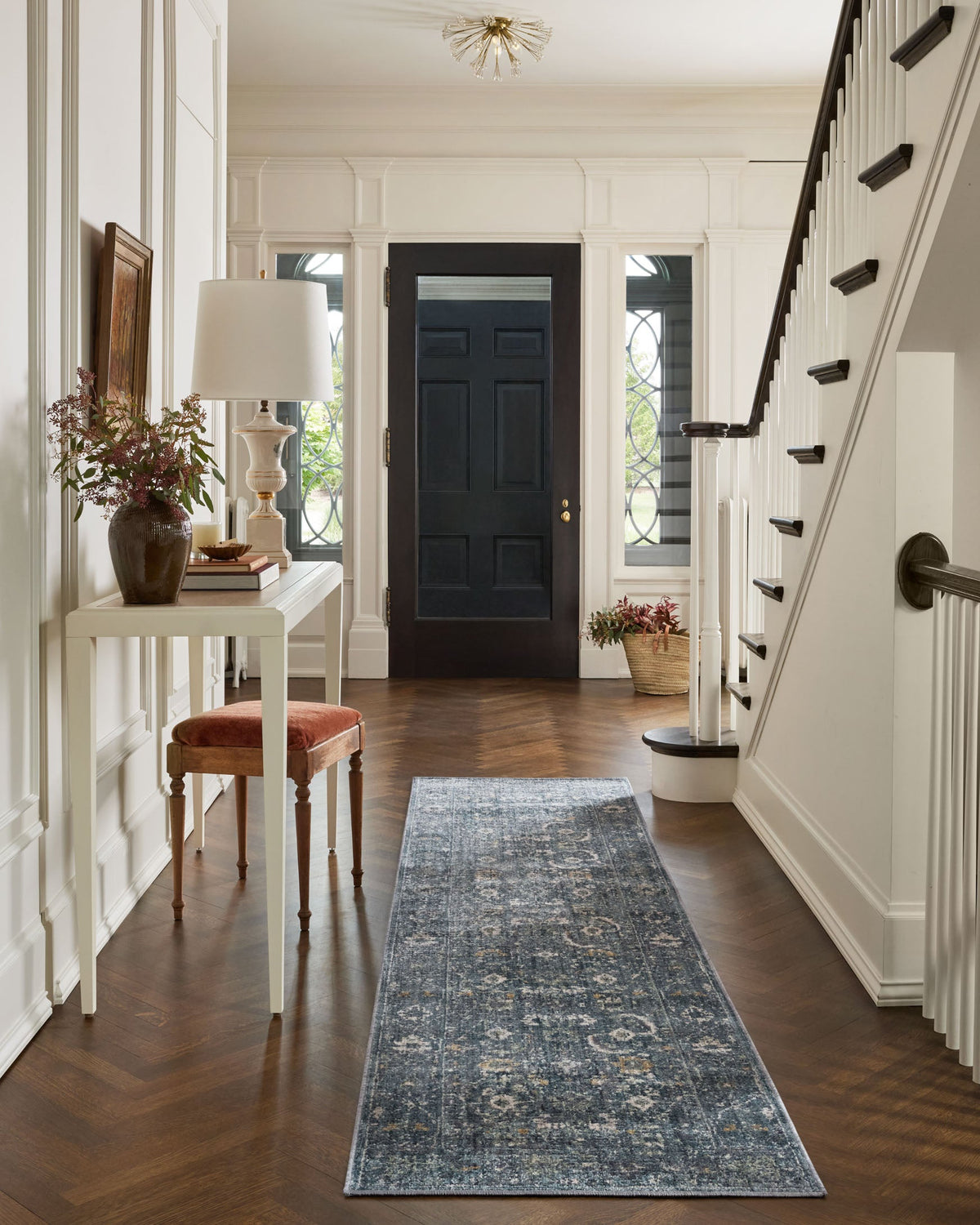 Bradbury Ocean/Gold Rug – detail