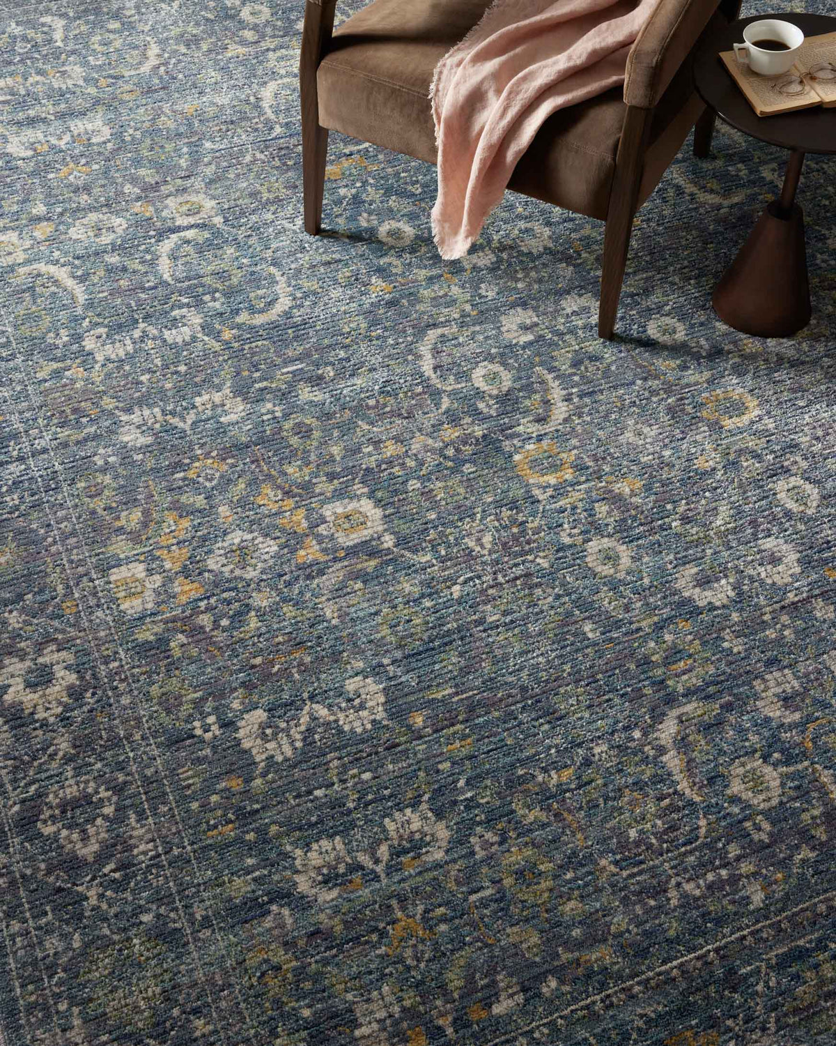 Bradbury Ocean/Gold Rug – detail