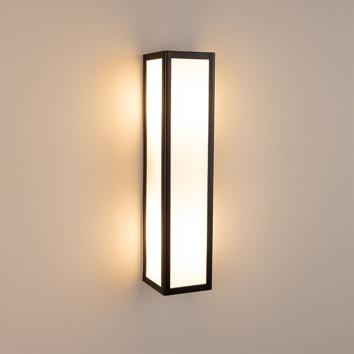 Bata Modern Bathroom Wall Sconce – switched on