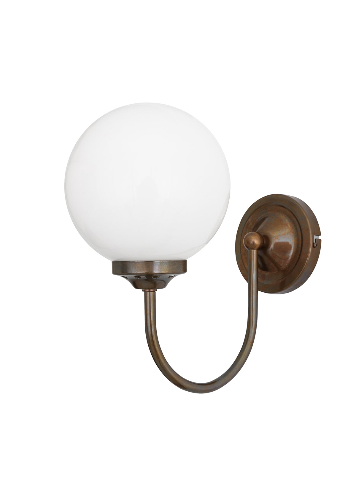 Bragan Traditional Glass Globe Wall Sconce