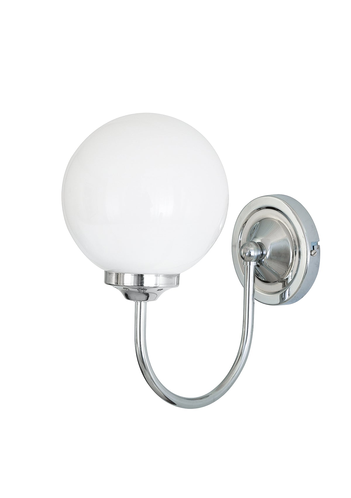 Bragan Traditional Glass Globe Wall Sconce