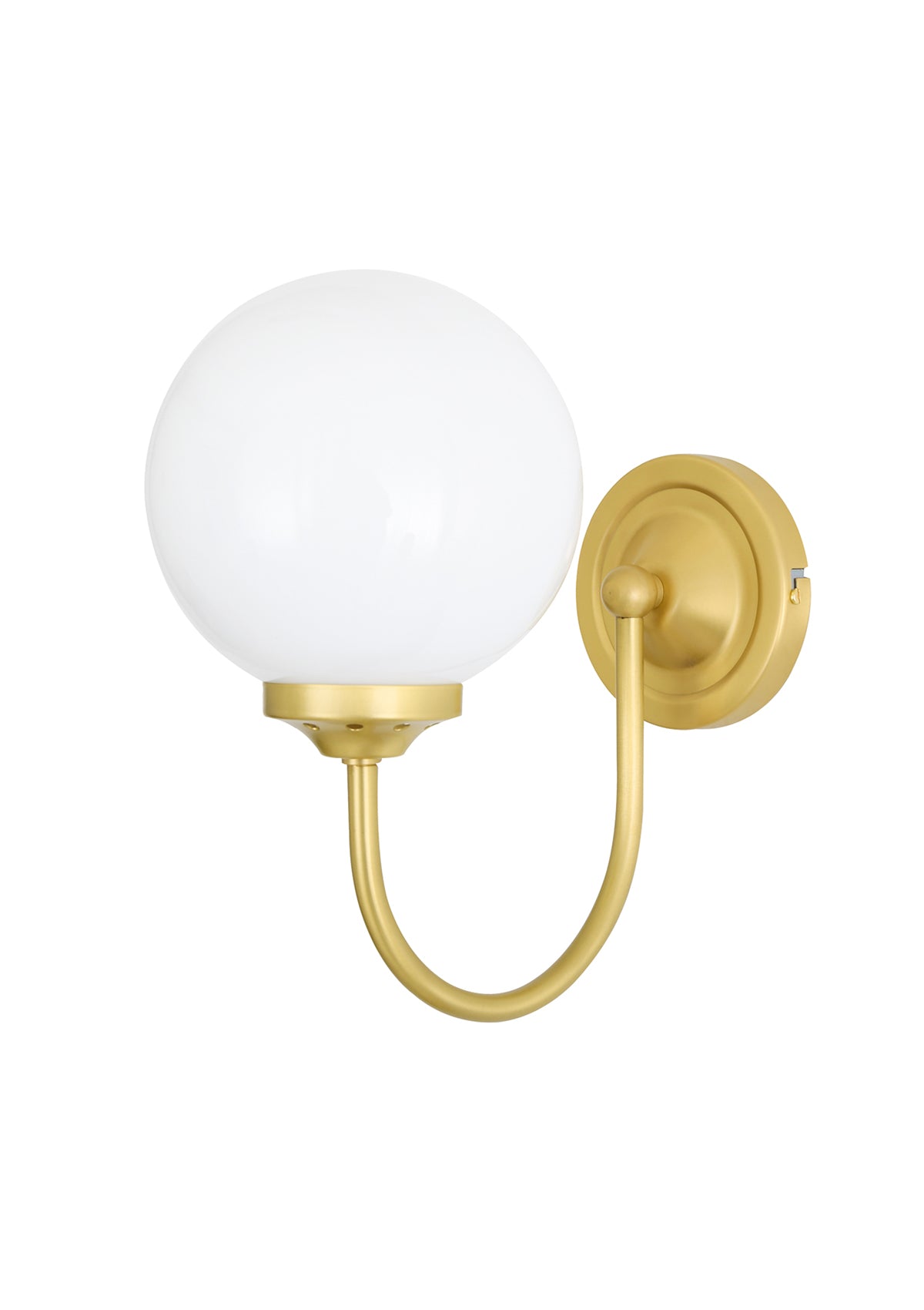 Bragan Traditional Glass Globe Wall Sconce