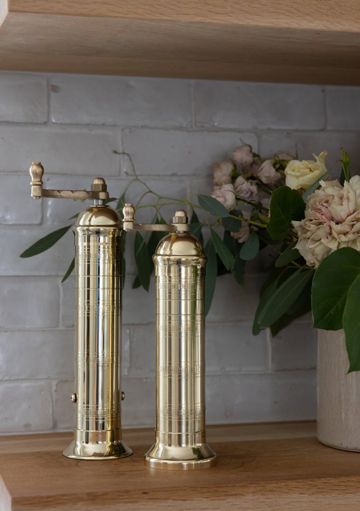 Brass Salt Mill 8" - Handcrafted in Europe